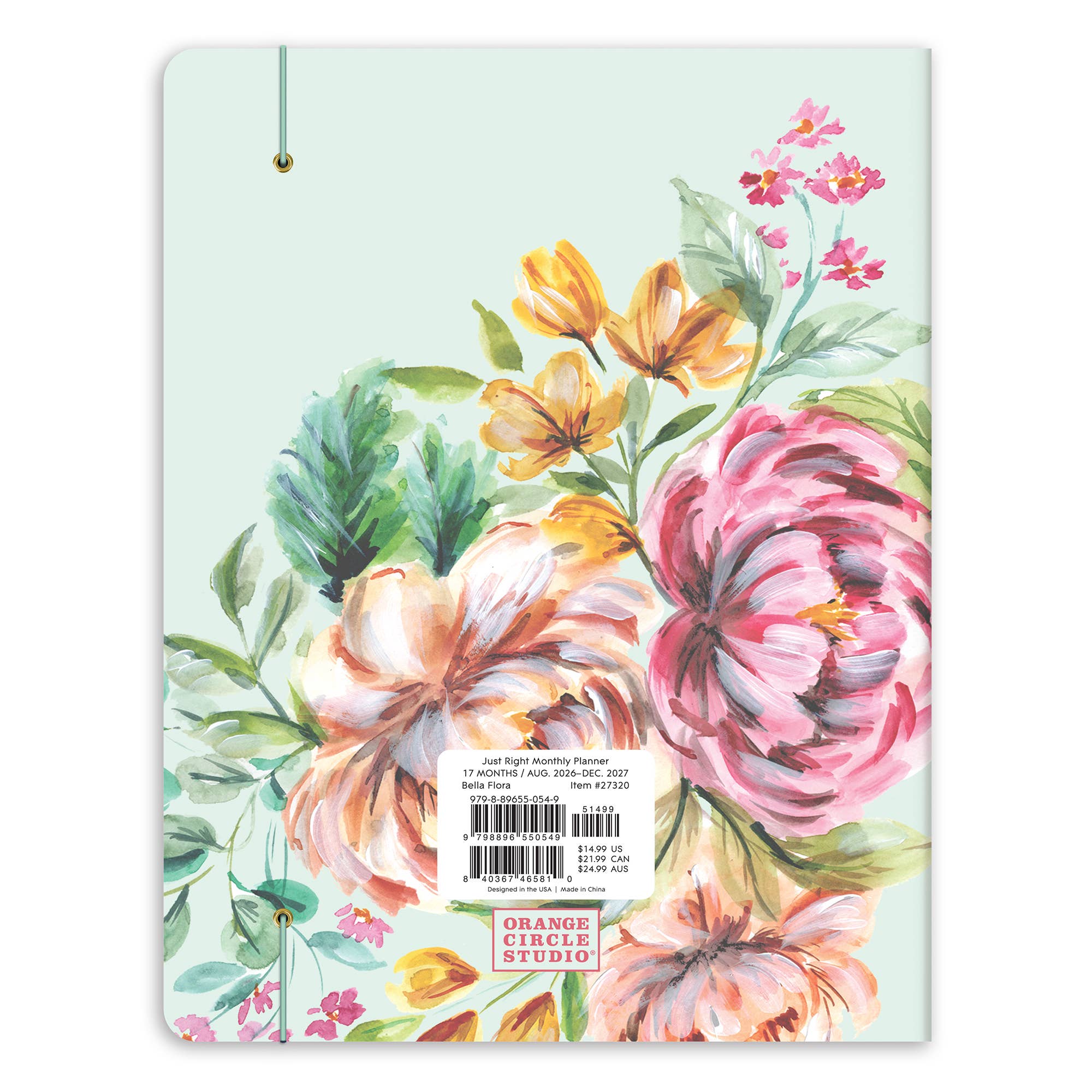 2027 Bella Flora Just Right Monthly Planner