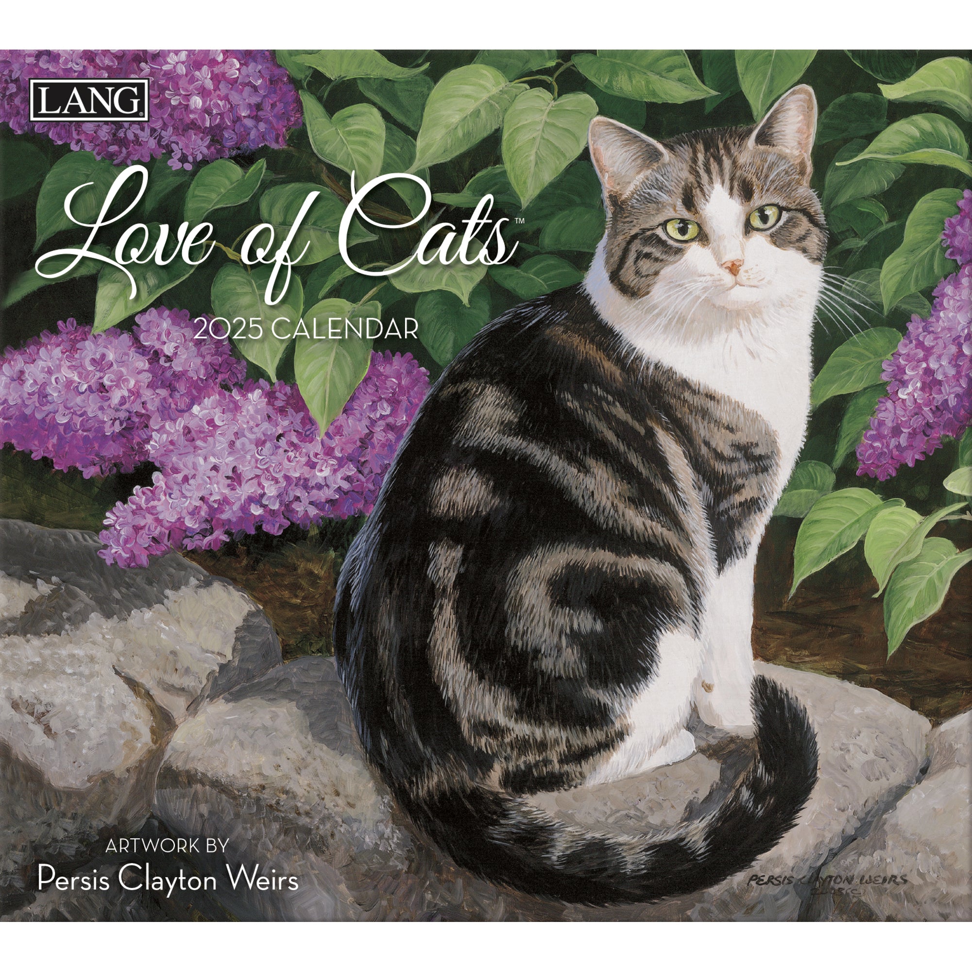 2025 Love Of Cats By Persis Clayton Weirs - LANG Deluxe Wall Calendar