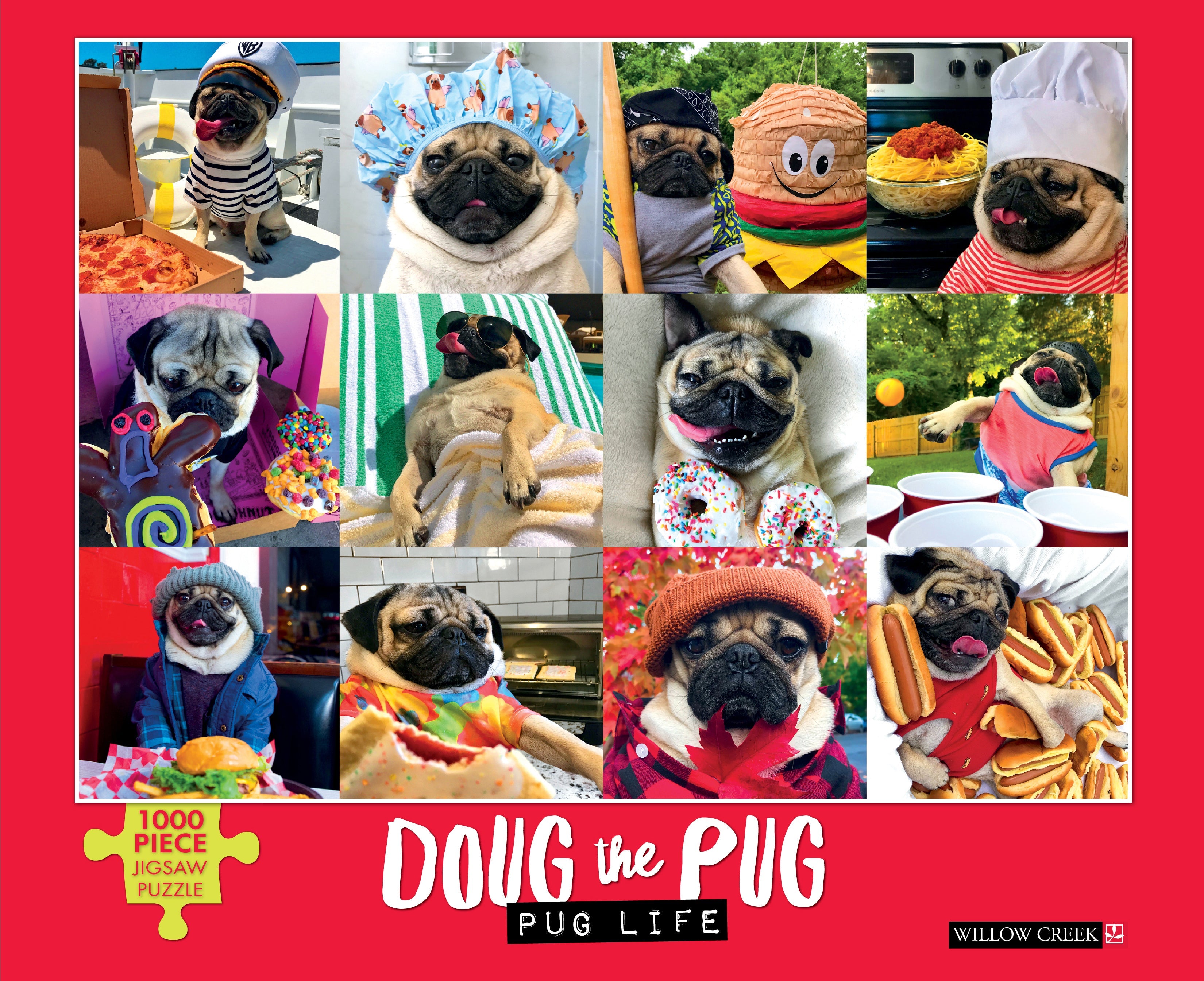 Doug the Pug Pug Life 1000 Piece - Jigsaw Puzzle