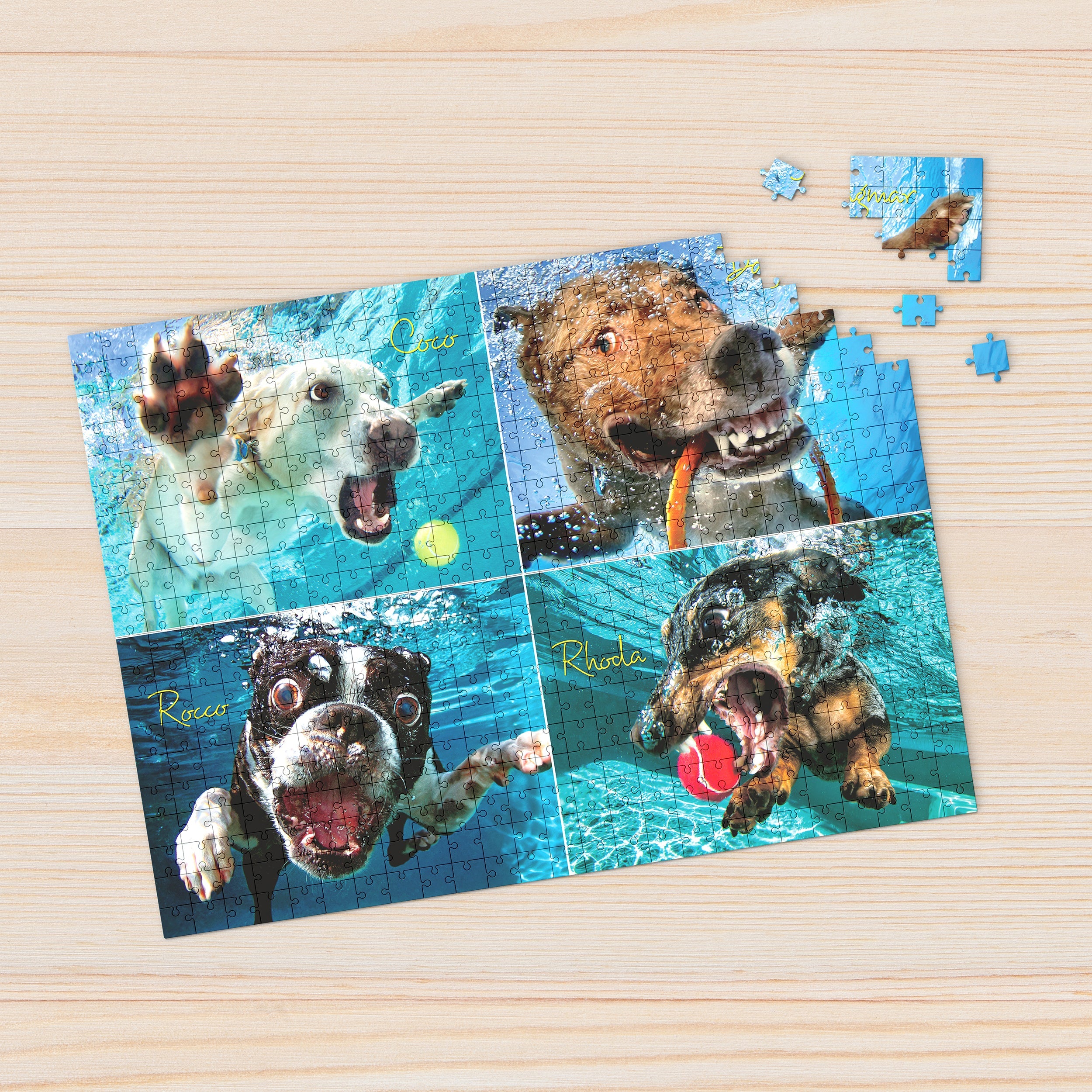 Underwater Dogs: Pool Pawty 1000 Piece - Jigsaw Puzzle