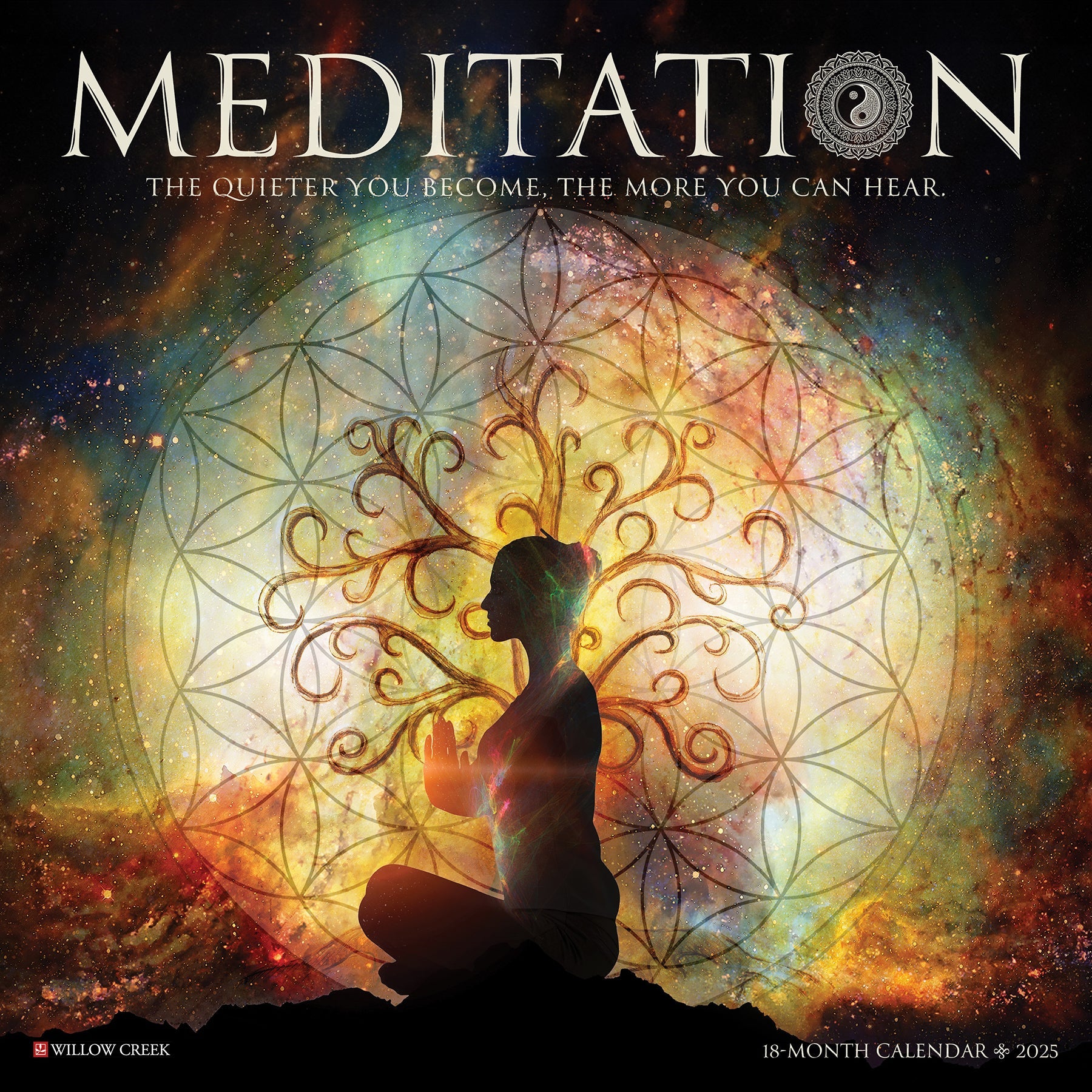 2025 Meditation - Square Wall Calendar