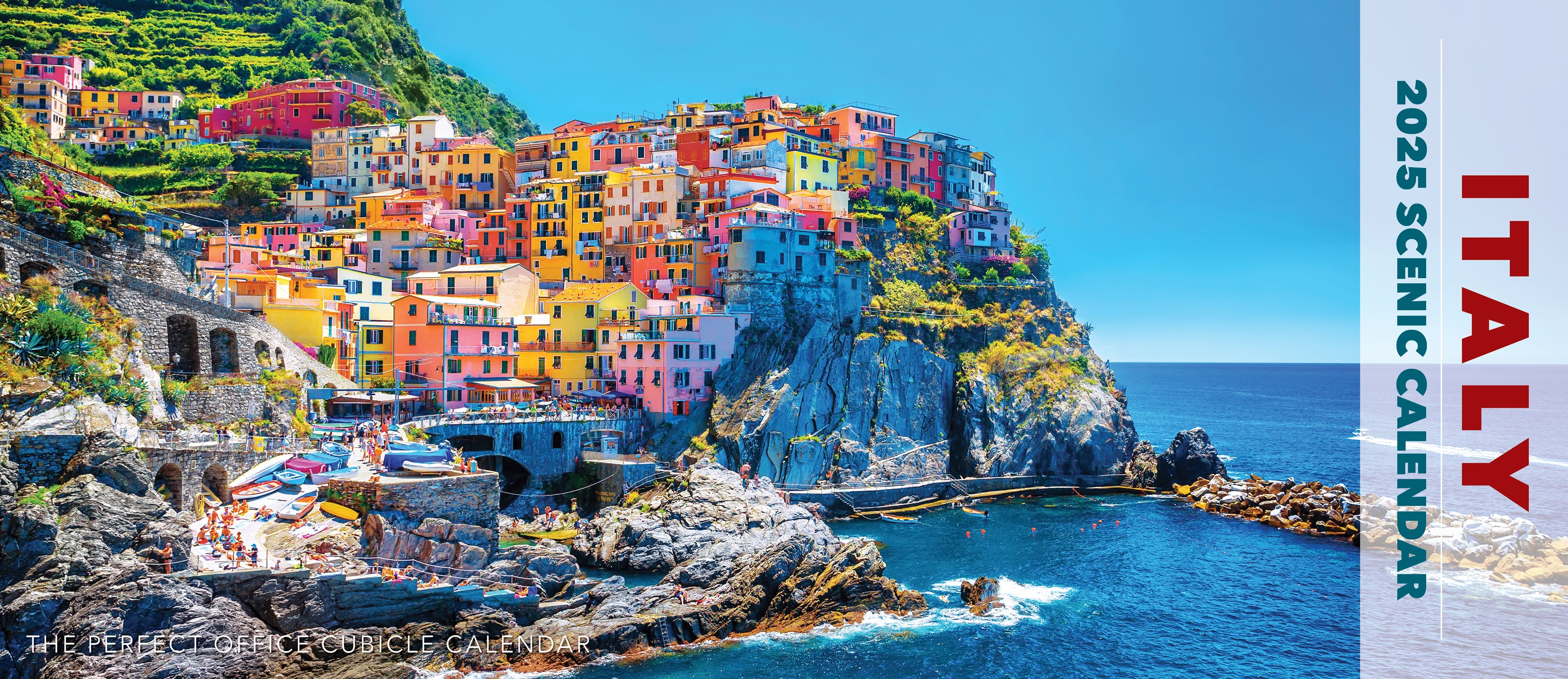 2025 Italy Panoramic - Deluxe Wall Calendar