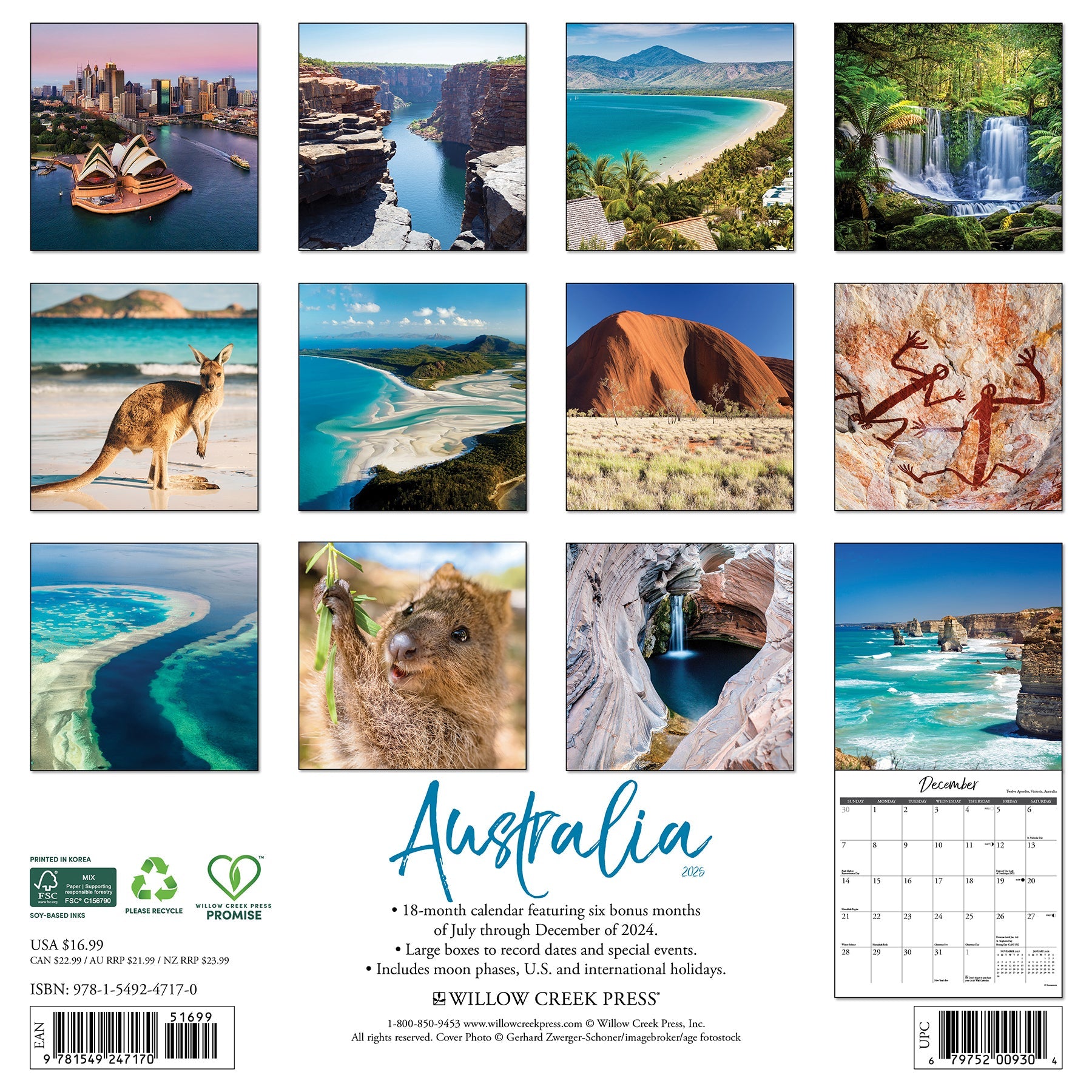 2025 Australia - Square Wall Calendar