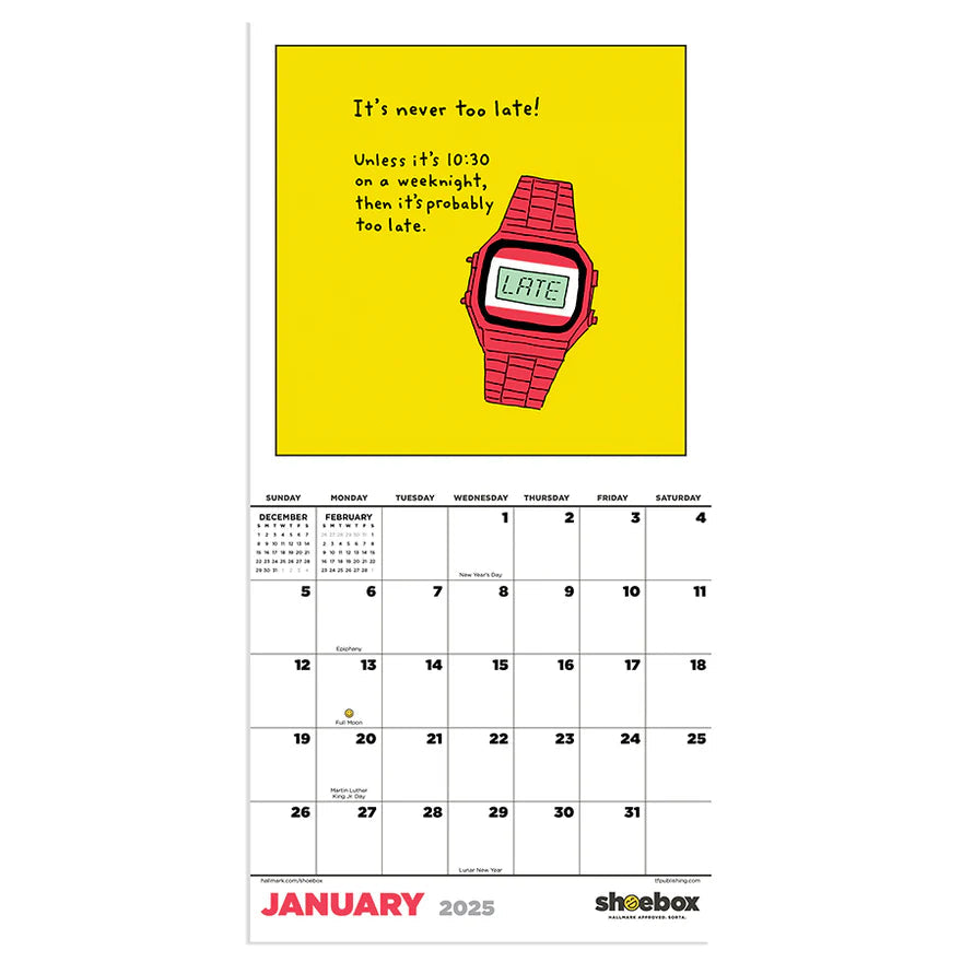 2025 Shoebox - Mini Wall Calendar