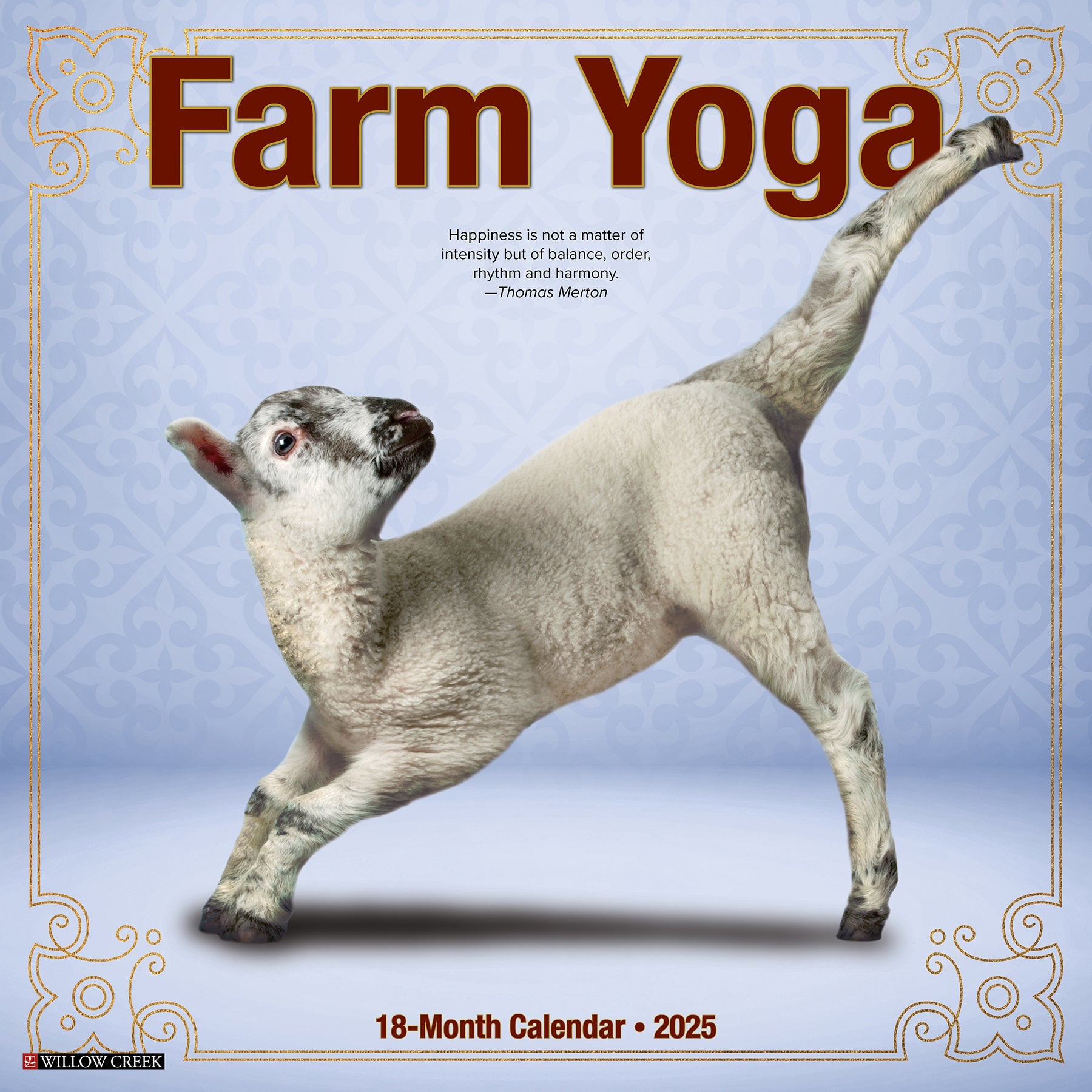 2025 Farm Yoga - Square Wall Calendar