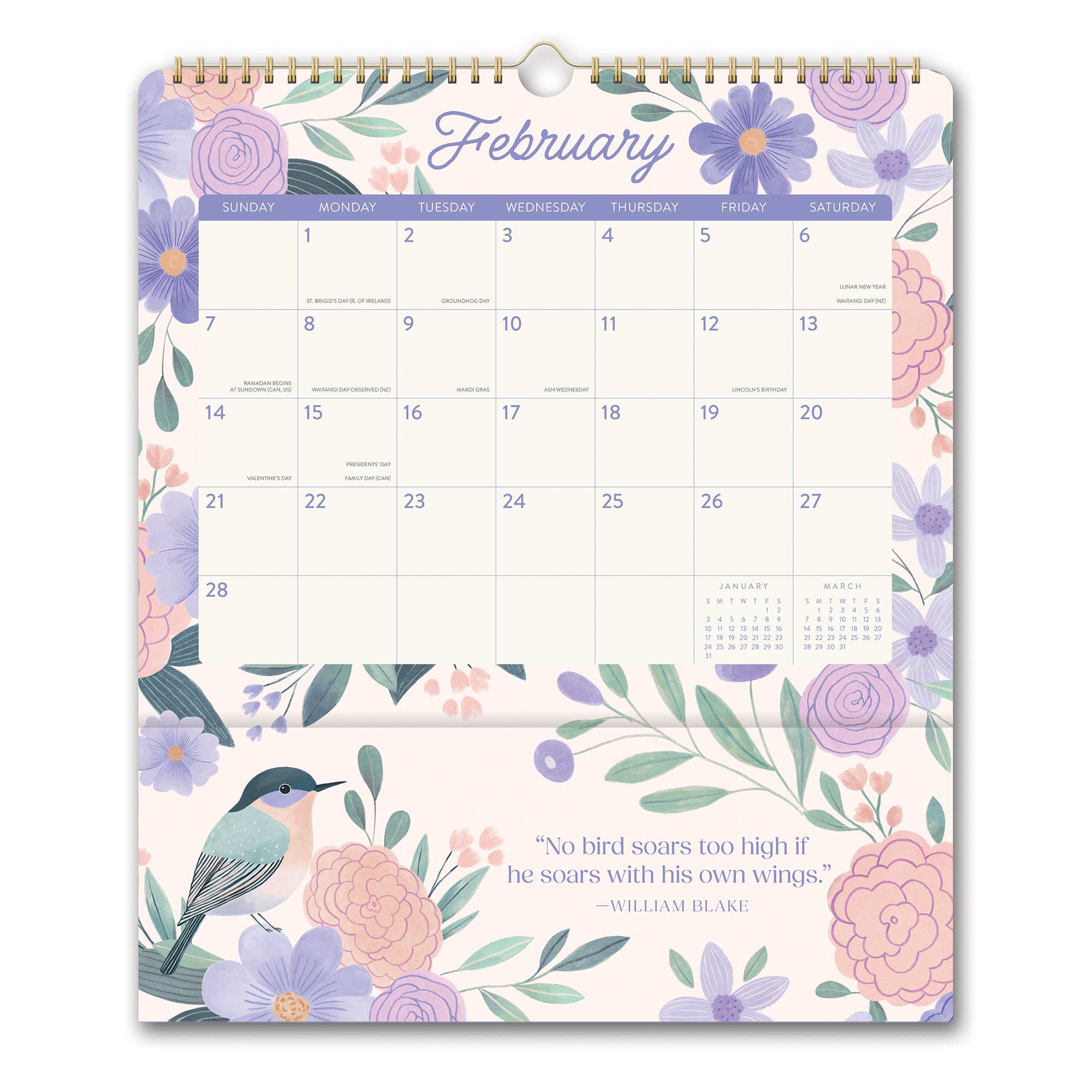 2027 Birds & Blooms Pockets Plus™ Wall Calendar