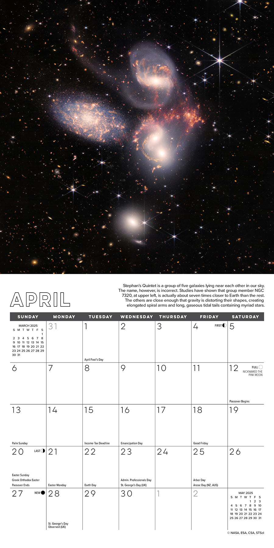 2025 Astronomy - Mini Wall Calendar