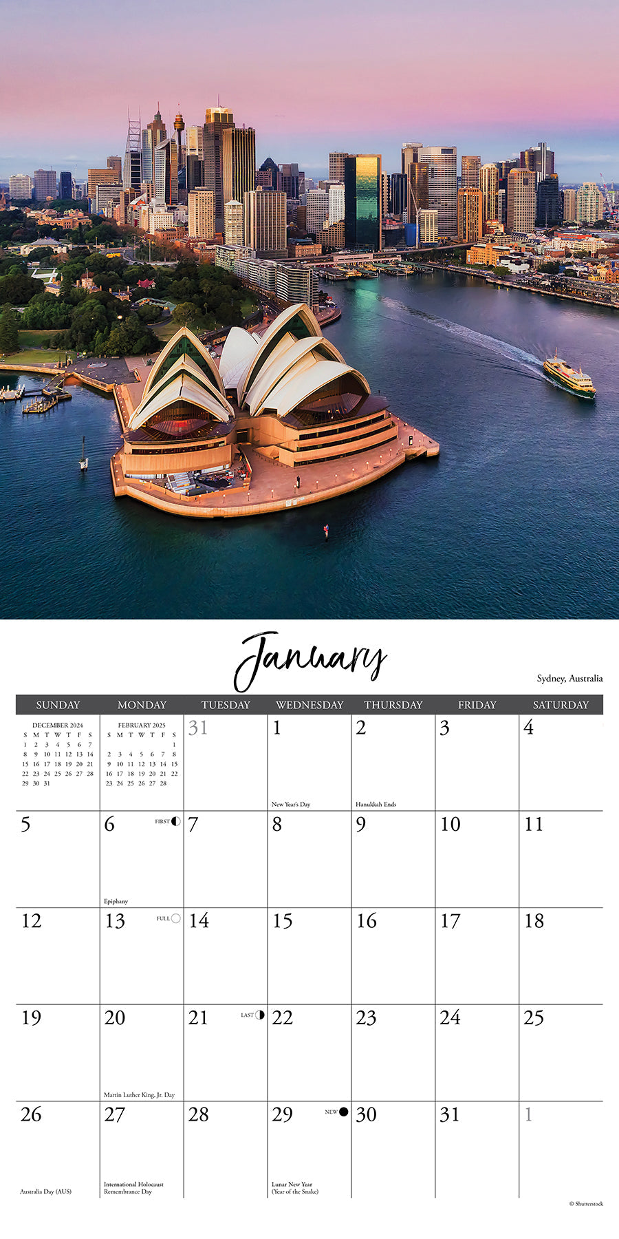 2025 Australia - Square Wall Calendar