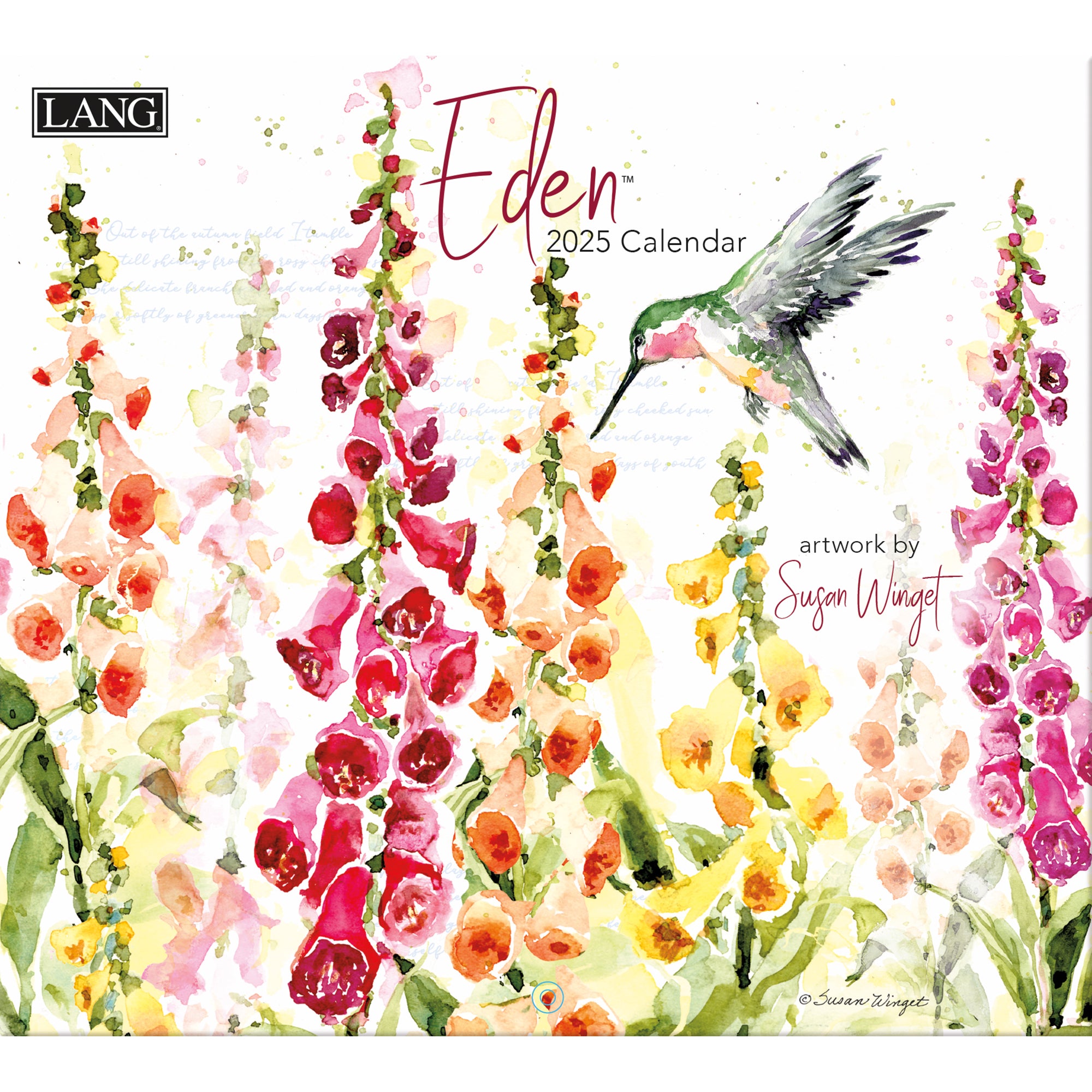2025 Eden by Susan Winget - LANG Deluxe Wall Calendar