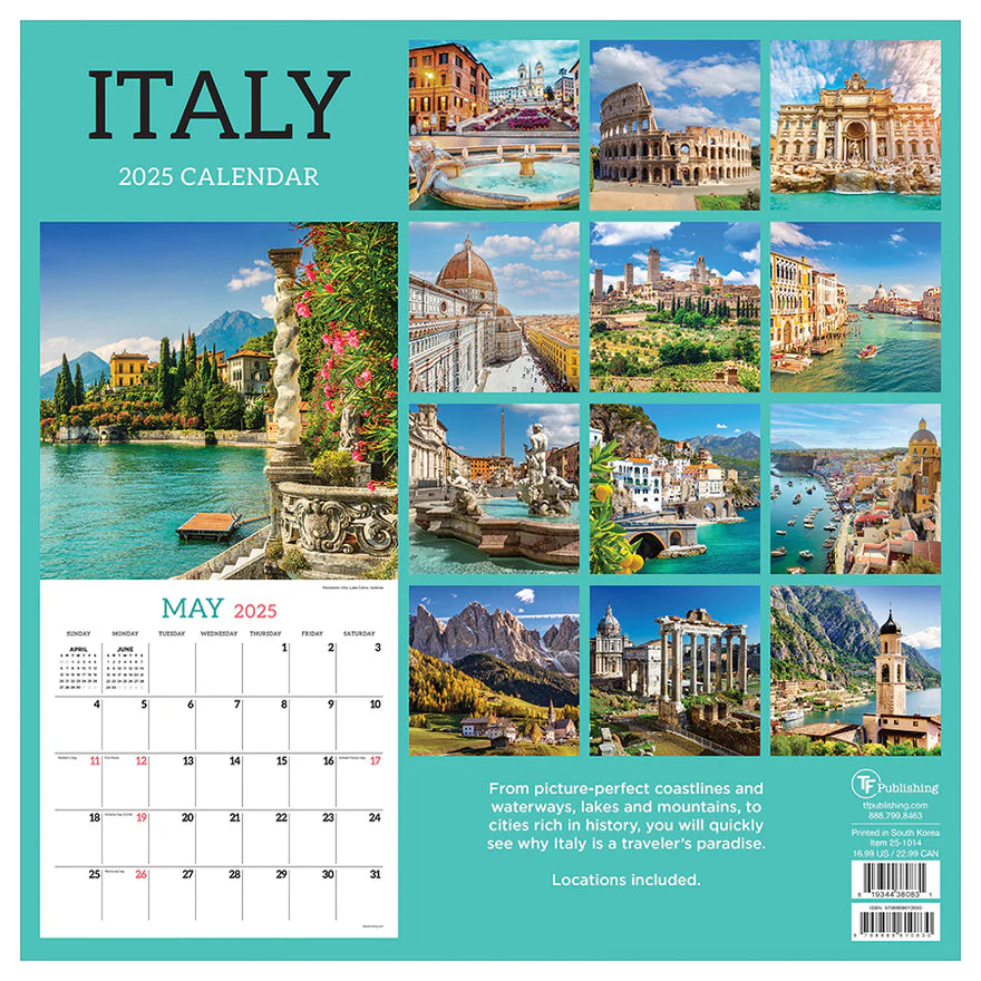 2025 Italy - Square Wall Calendar