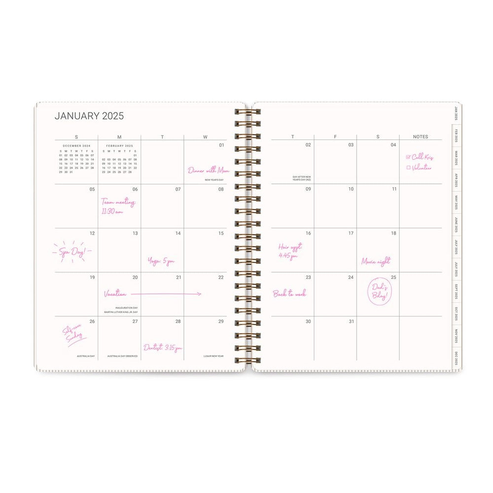 2025 Tawny Brown - Baxter Weekly & Monthly Diary/Planner by Orange Circle Studio