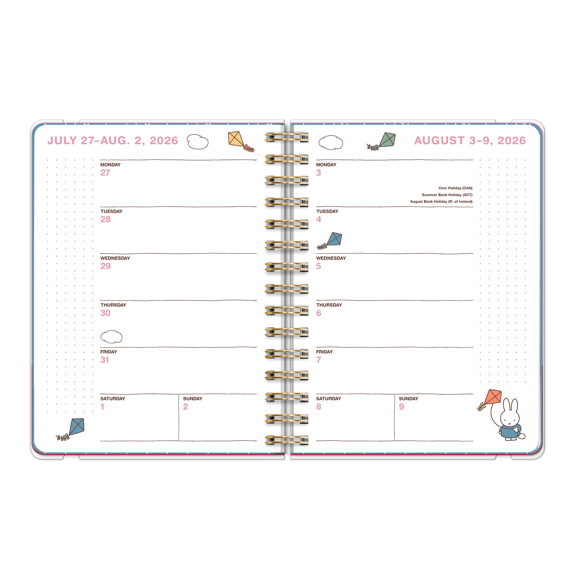2027 Miffy A Year in Color Deluxe Compact Flexi Planner