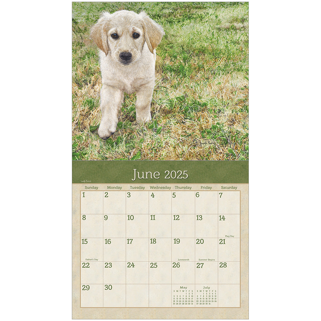 2025 Puppies - Legacy Deluxe Wall Calendar