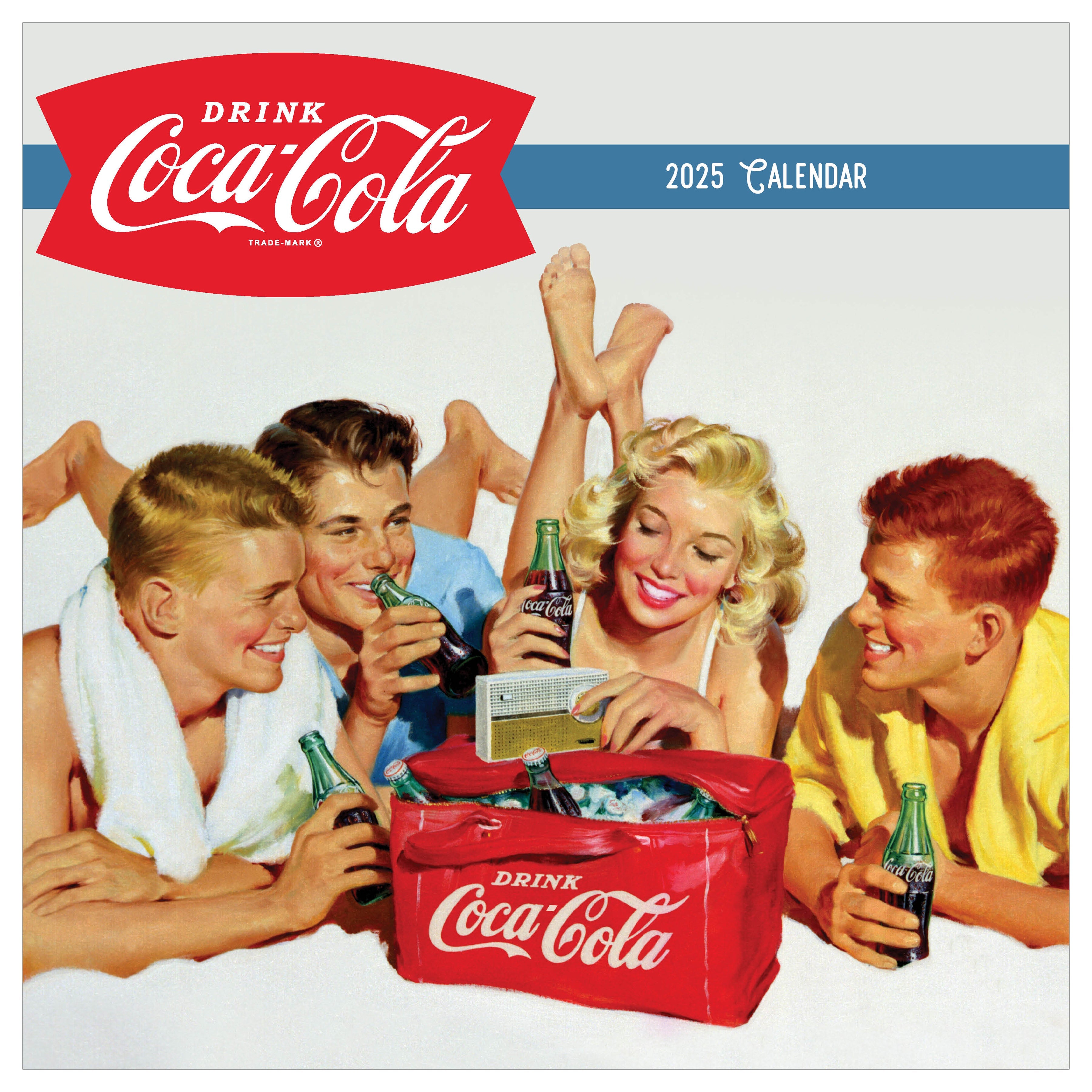 2025 Coca-Cola: Vintage Nostalgia - Square Wall Calendar