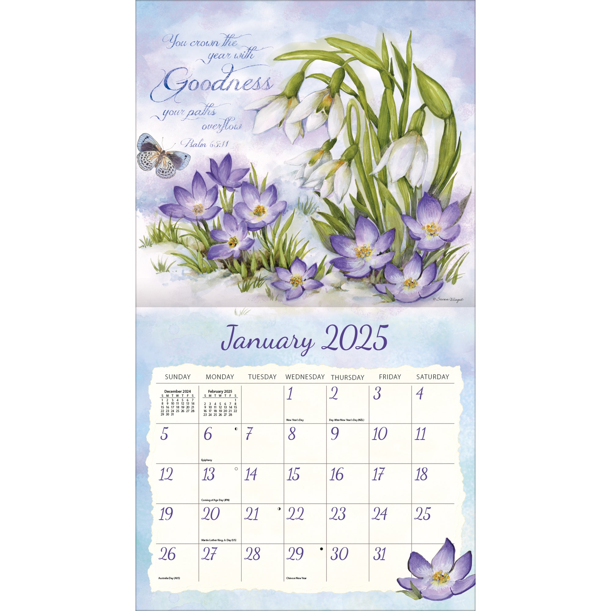 2025 Nature's Grace by Susan Winget - LANG Deluxe Wall Calendar
