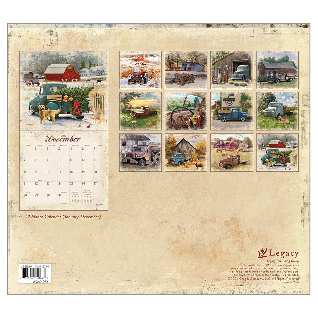 2025 Heartland - Legacy Deluxe Wall Calendar