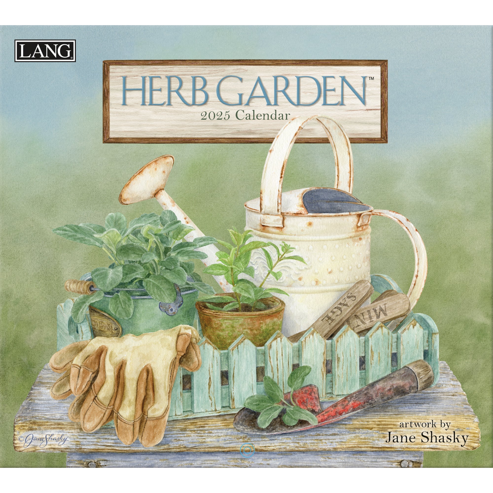 2025 Herb Garden By Jane Shasky - LANG Deluxe Wall Calendar