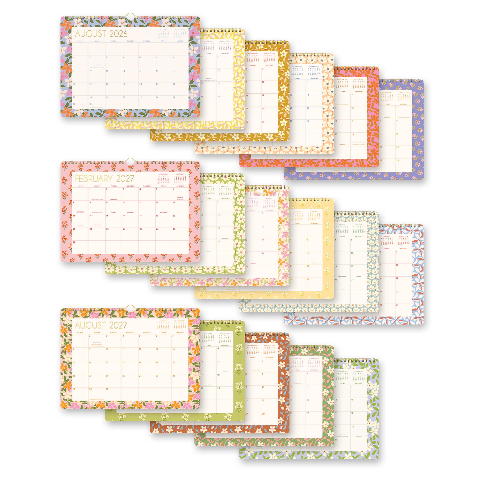 2027 Secret Garden Deluxe Wall Calendar