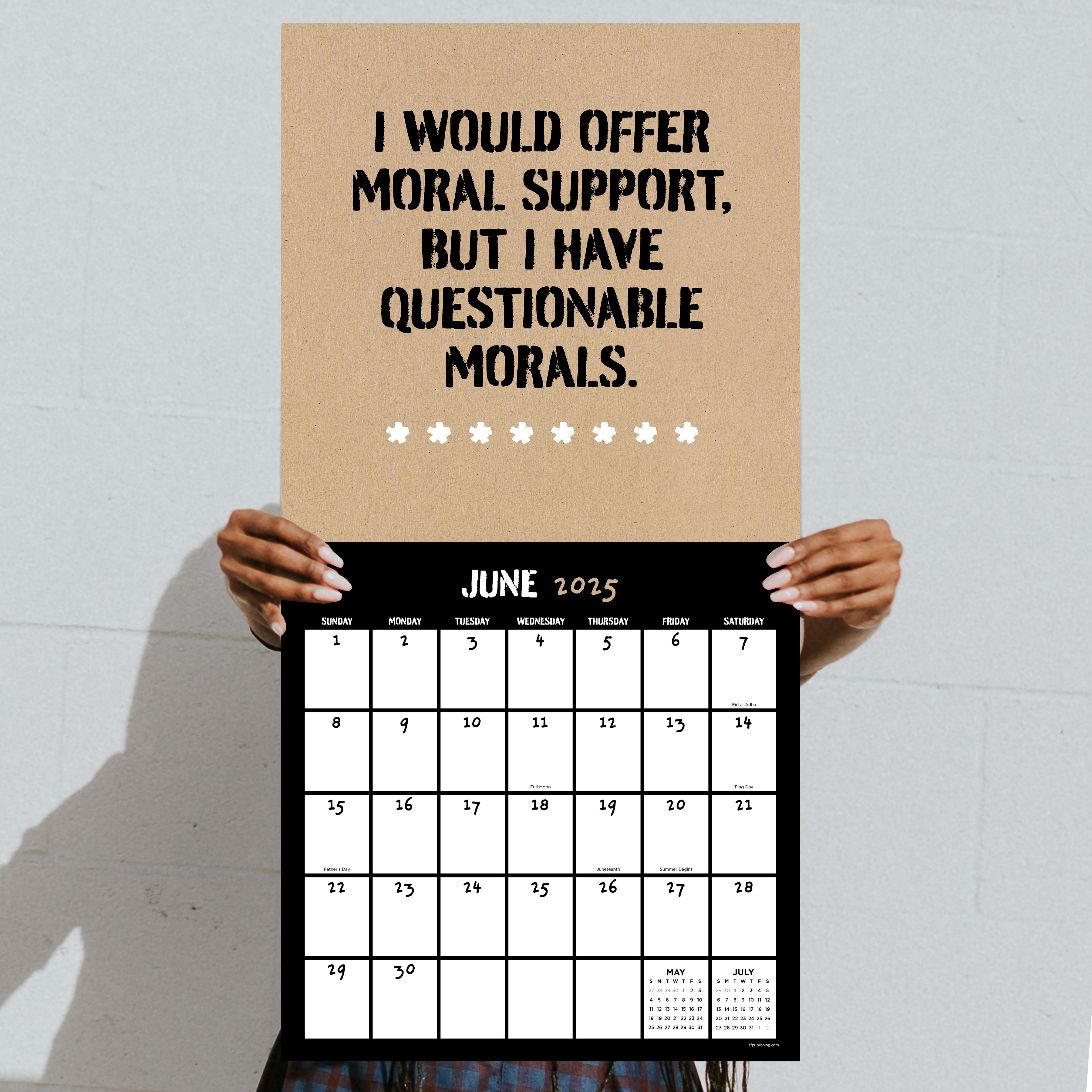 2025 Anti-Affirmations - Square Wall Calendar