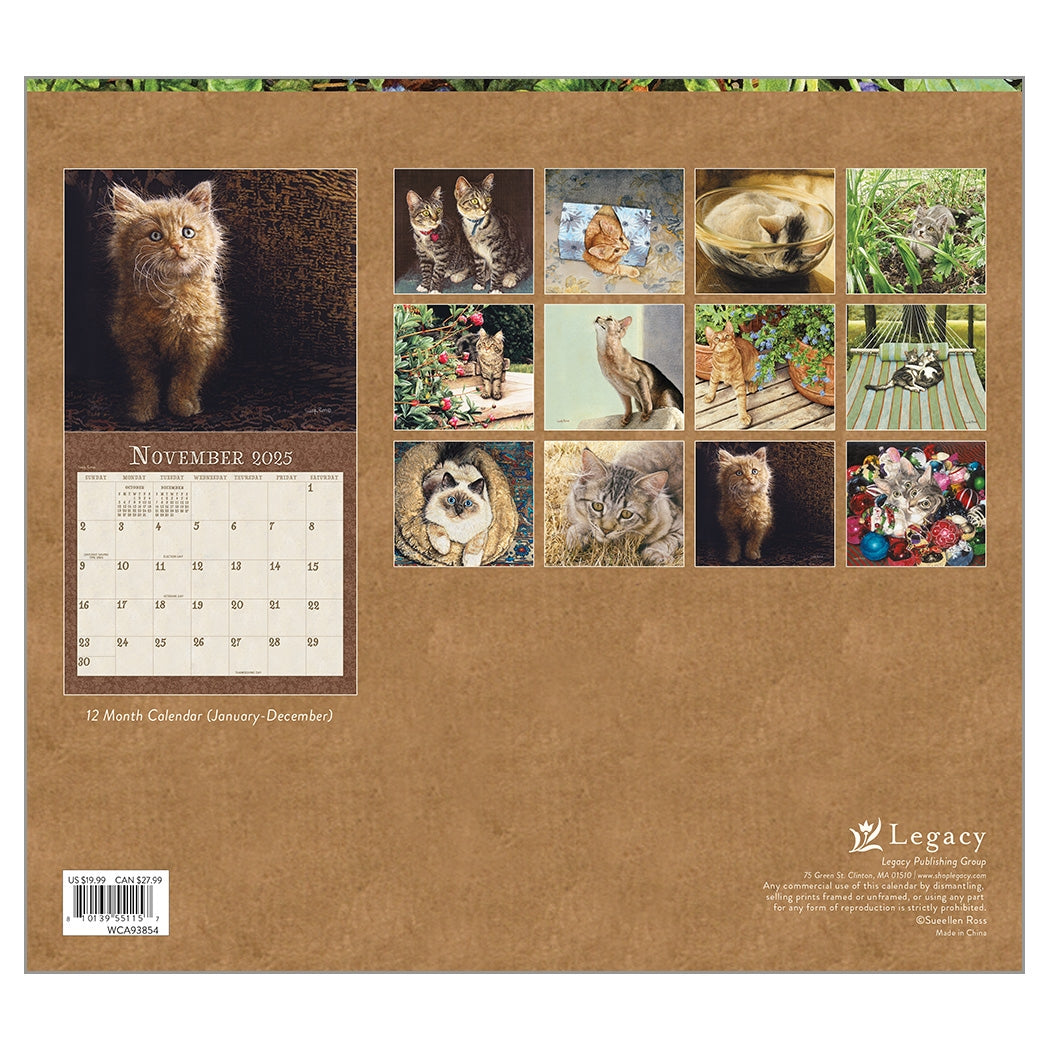 2025 Kittens - Legacy Deluxe Wall Calendar
