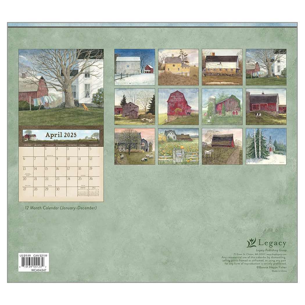 2025 Country Path - Legacy Deluxe Wall Calendar