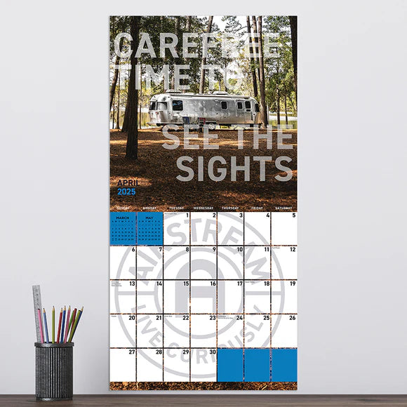 2025 Airstream: Live Riveted - Square Wall Calendar