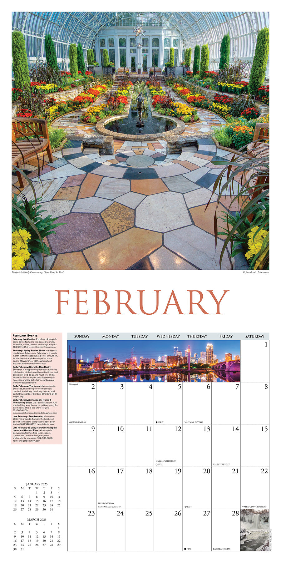 2025 Twin Cities - Square Wall Calendar