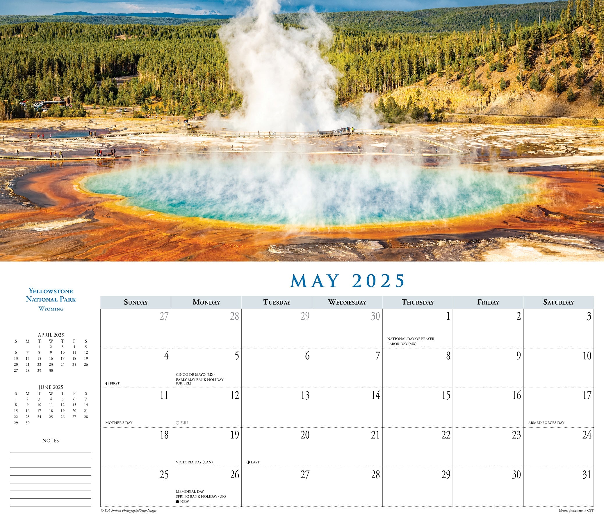 2025 National Parks Panoramic - Deluxe Wall Calendar