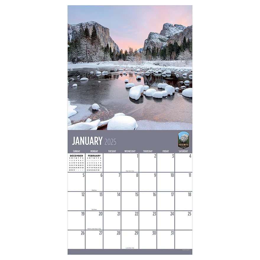 2025 National Parks - Square Wall Calendar