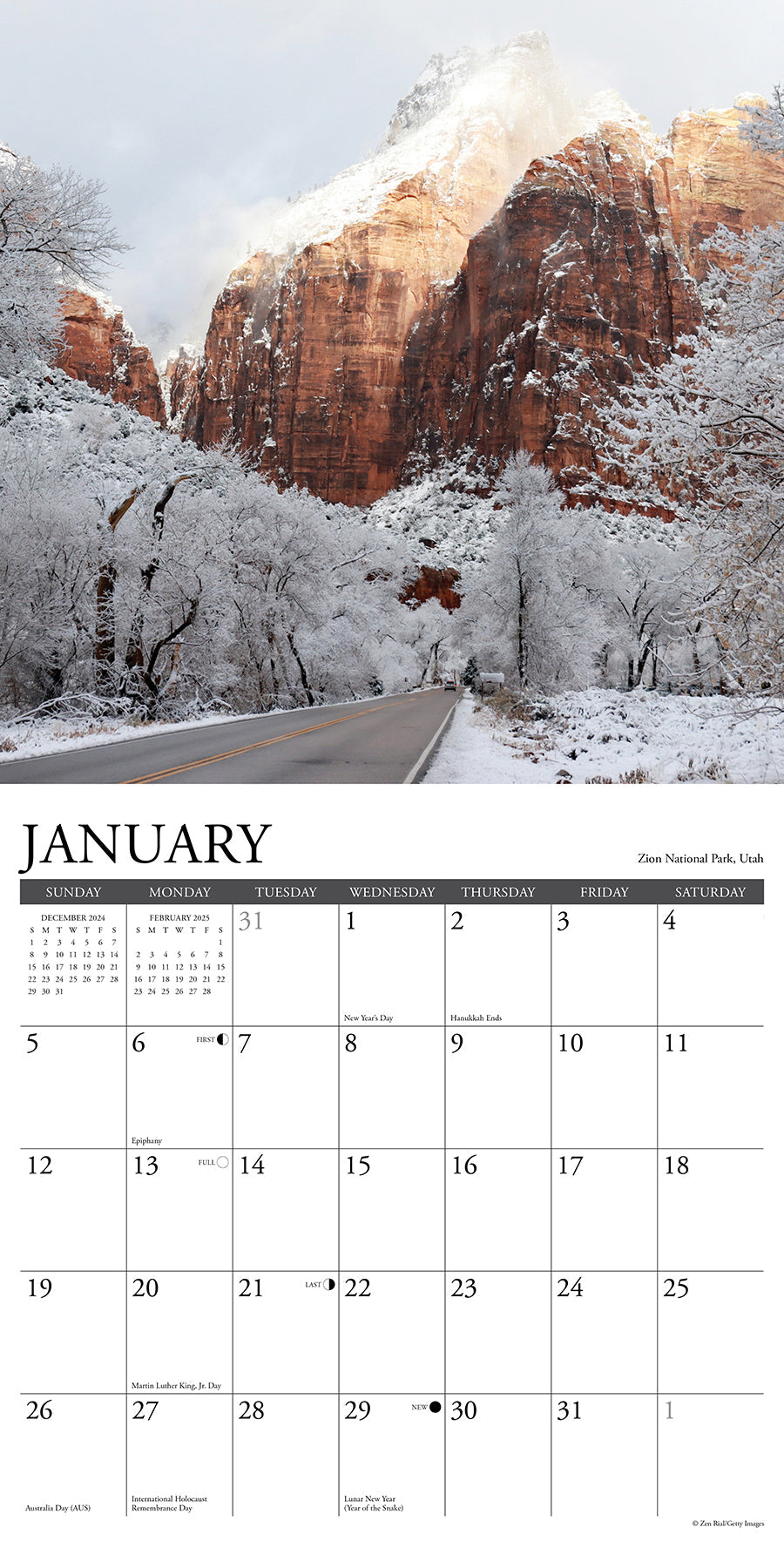 2025 America's Backroads - Square Wall Calendar