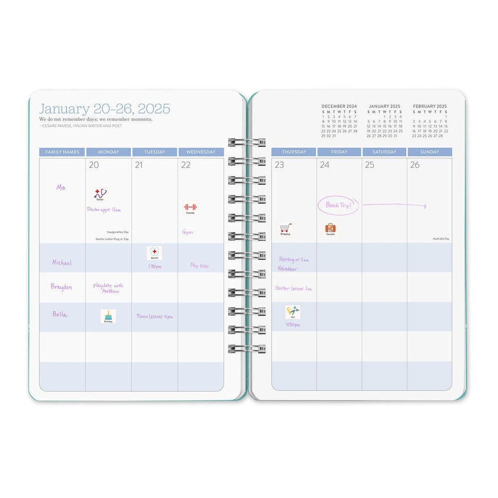 2025 Doggone Cute - Do It All Weekly & Monthly Diary/Planner by Orange Circle Studio