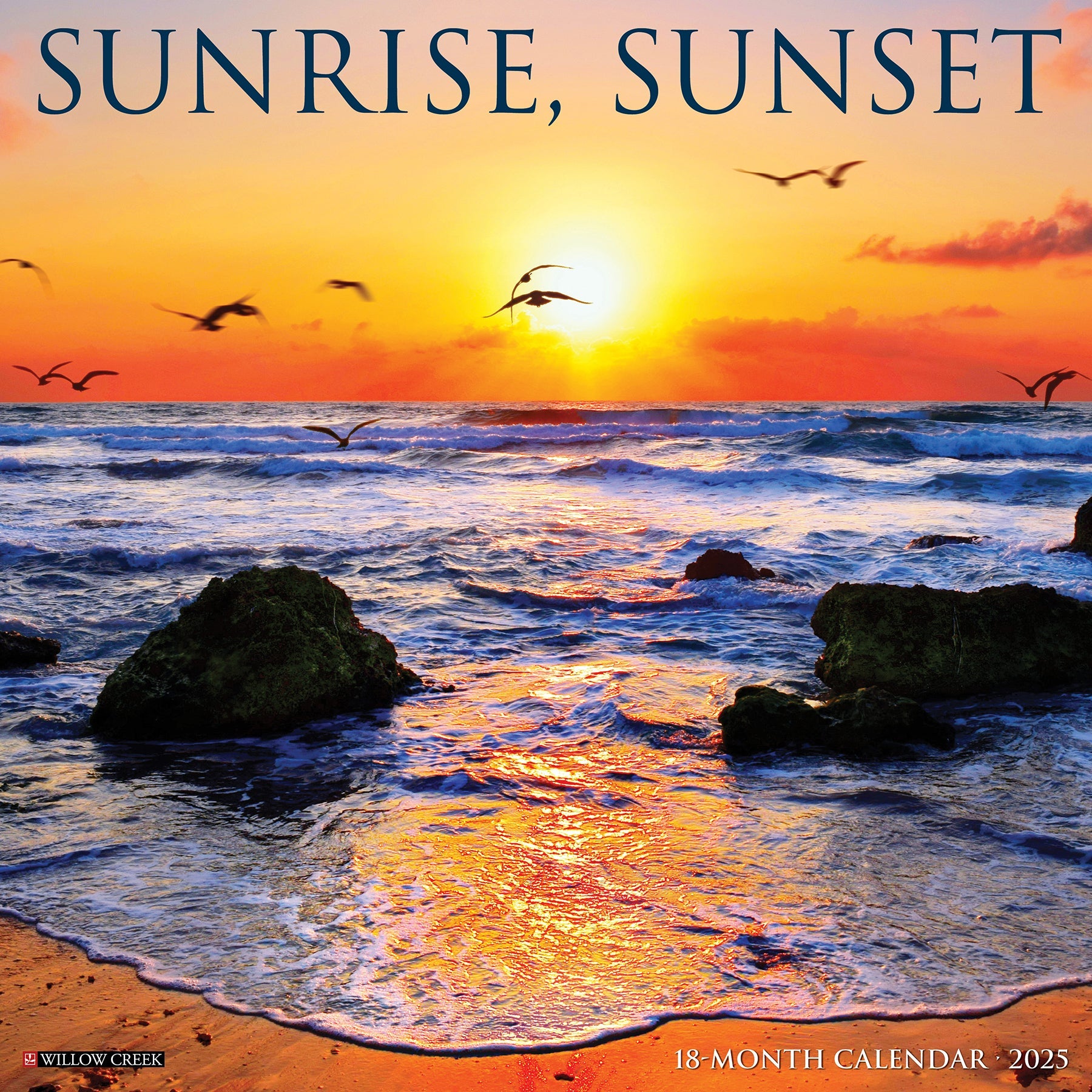 2025 Sunrise, Sunset - Square Wall Calendar