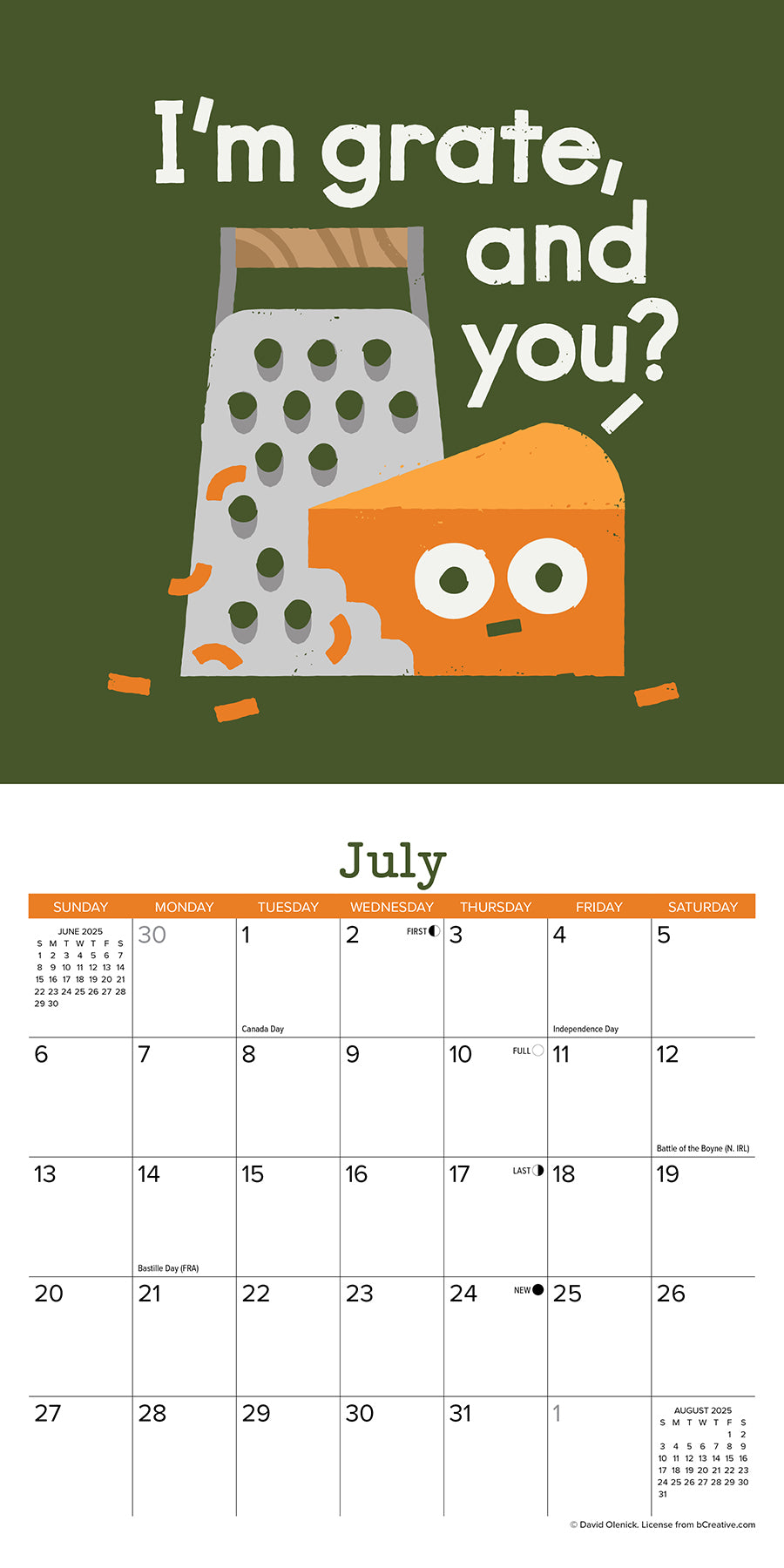 2025 The Art of David Olenick - Mini Wall Calendar