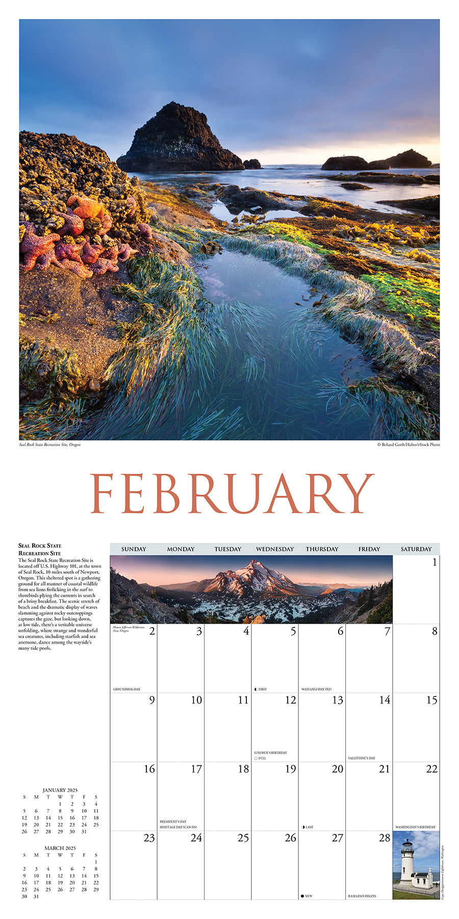 2025 Pacific Northwest - Square Wall Calendar