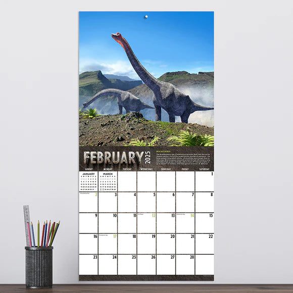 2025 Dinosaurs - Square Wall Calendar