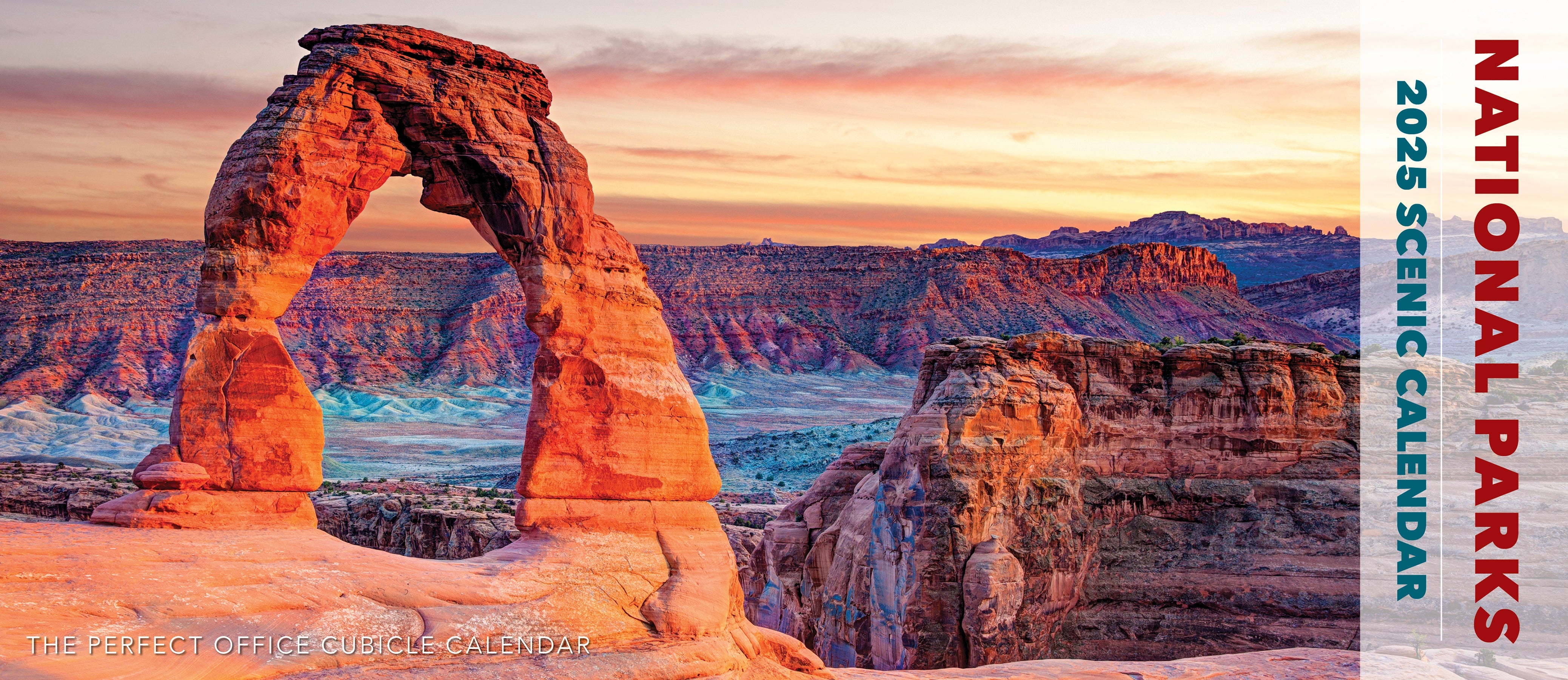 2025 National Parks Panoramic - Deluxe Wall Calendar