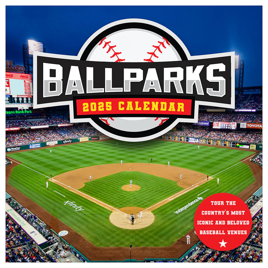 2025 Ballparks - Square Wall Calendar