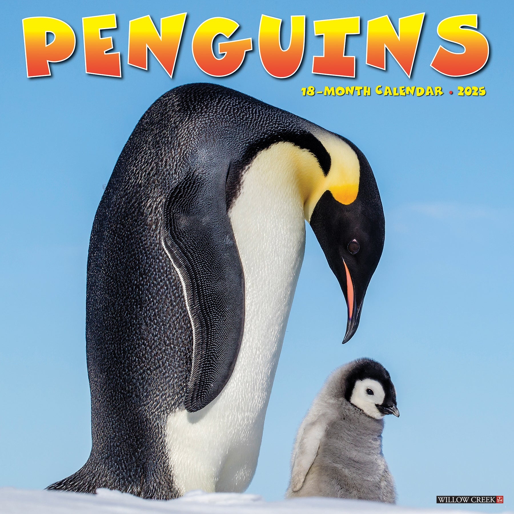 2025 Penguins - Square Wall Calendar