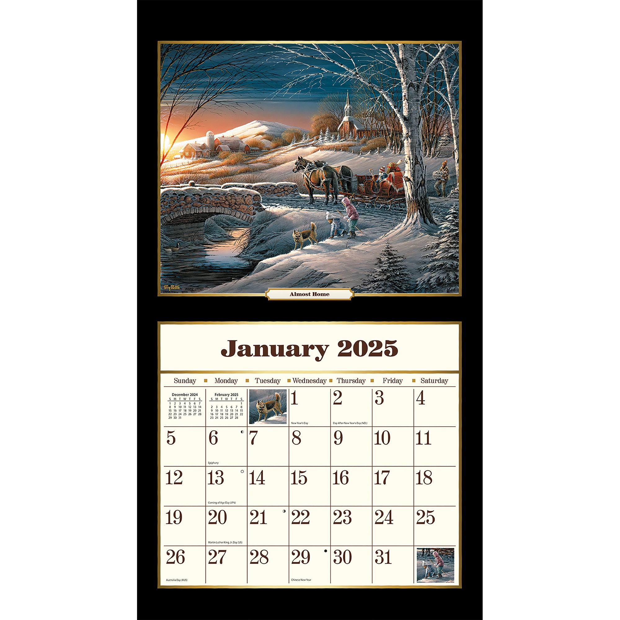 2025 Terry Redlin - LANG Deluxe Wall Calendar