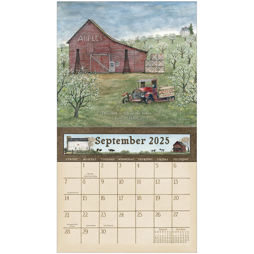 2025 Country Blessings - Legacy Deluxe Wall Calendar