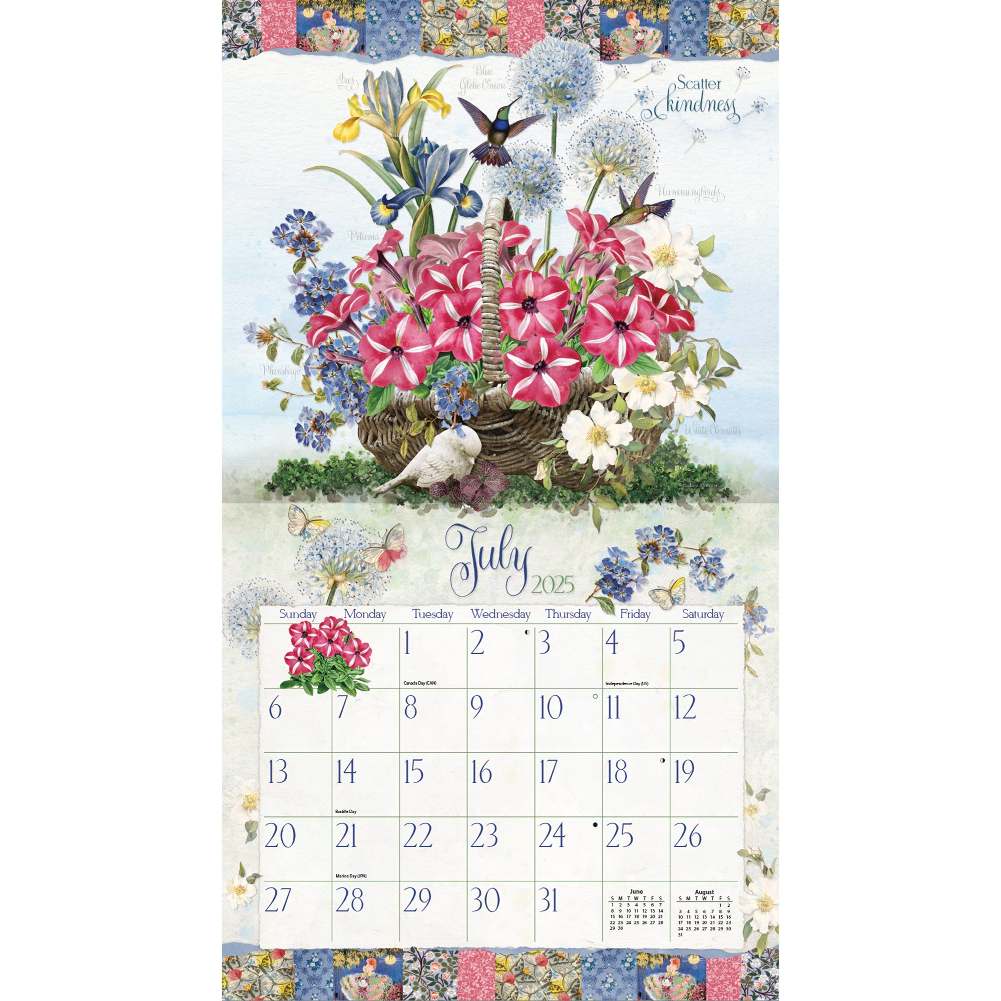 2025 Garden Botanicals by Barbara Anderson - LANG Deluxe Wall Calendar