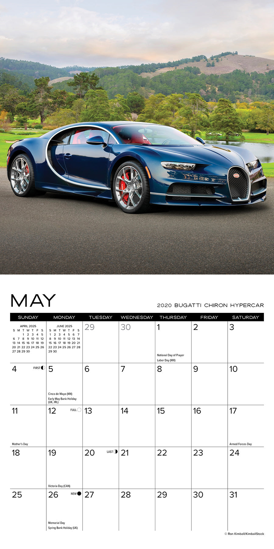 2025 Dream Cars - Mini Wall Calendar