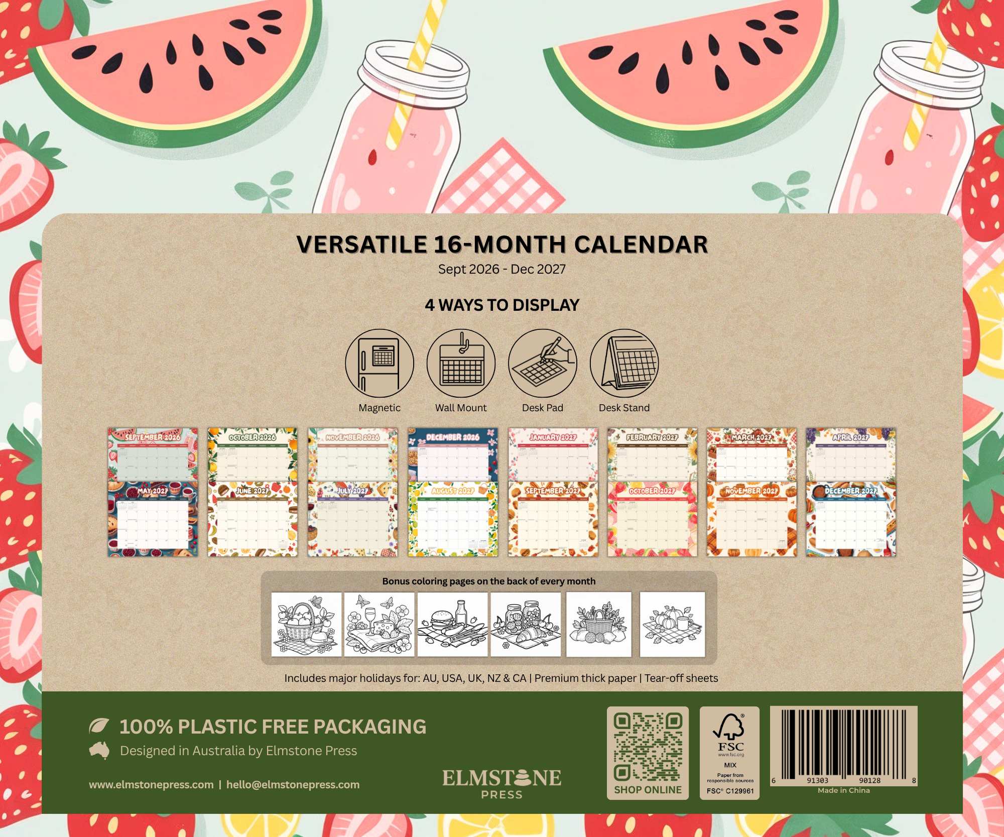 2027 Gather & Graze - Versatile 4-in-1 Deluxe Calendaer
