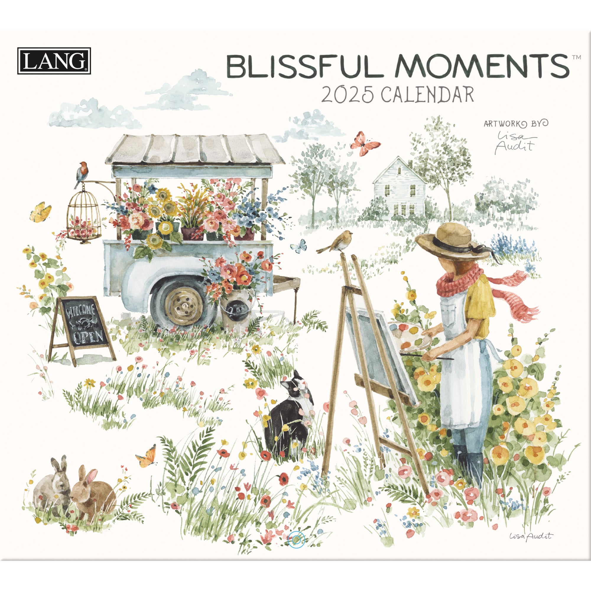 2025 Blissful Moments By Lisa Audit - LANG Deluxe Wall Calendar