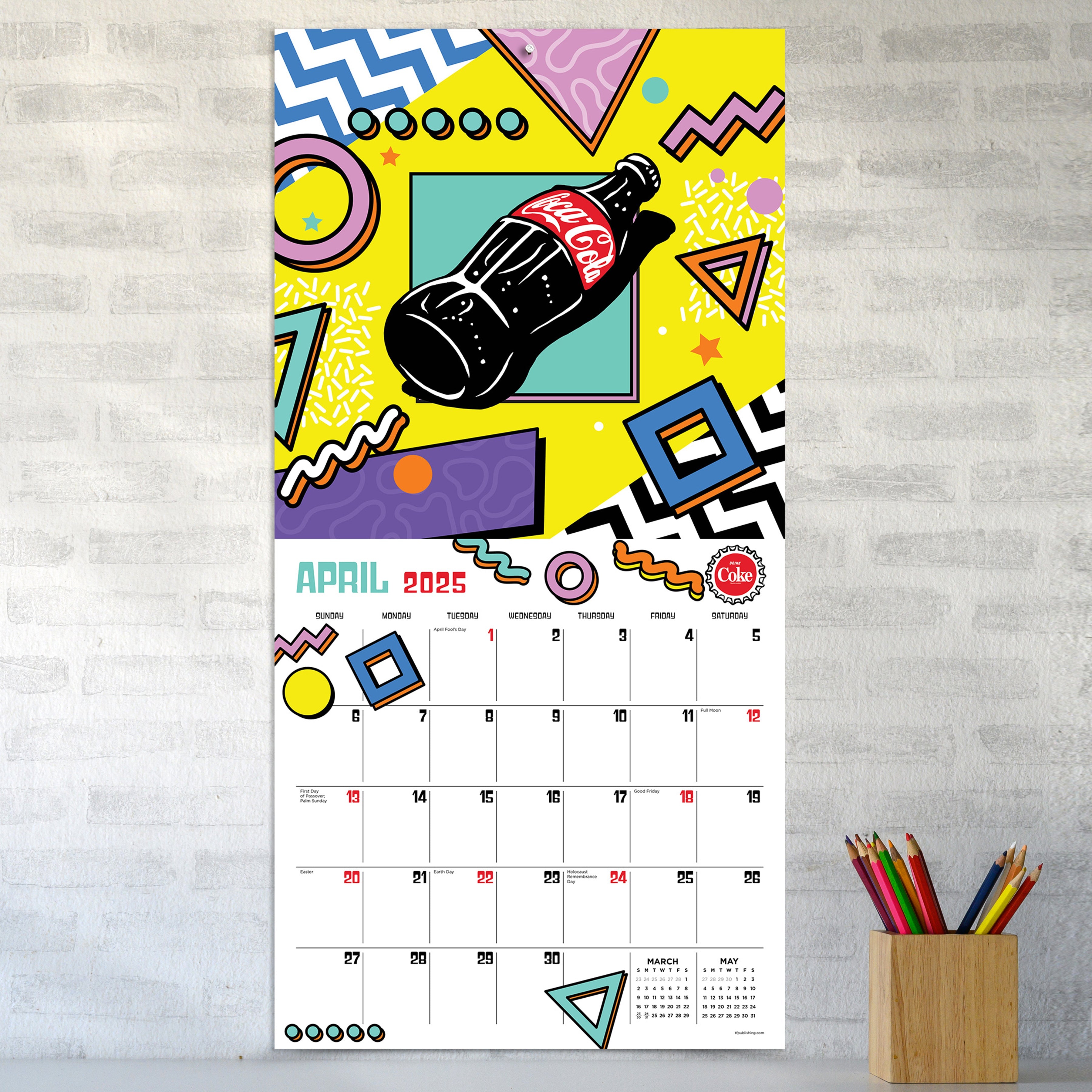 2025 Coca-Cola: Retro & Refreshed! - Square Wall Calendar