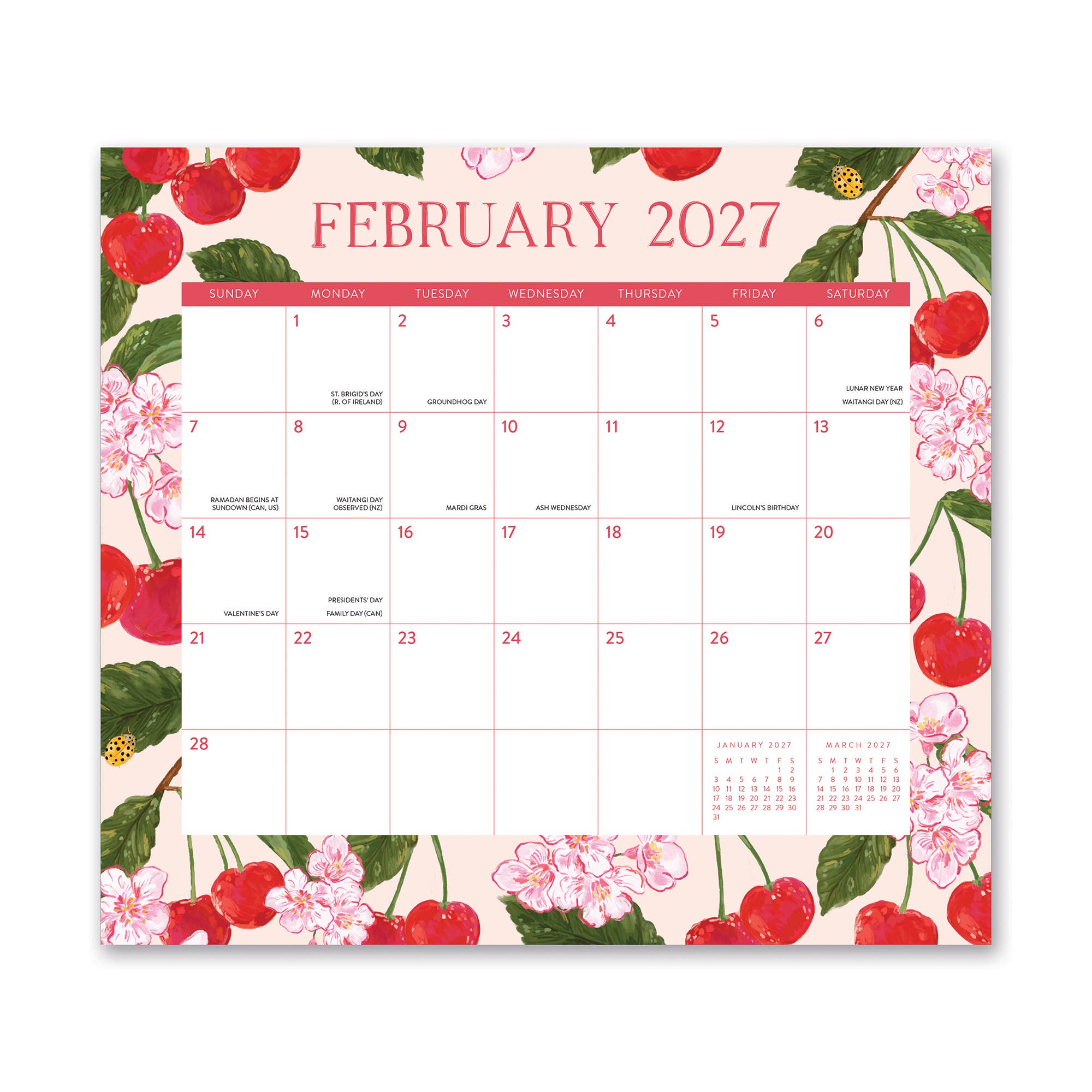2027 Fruit & Flora Magnetic Monthly Pad