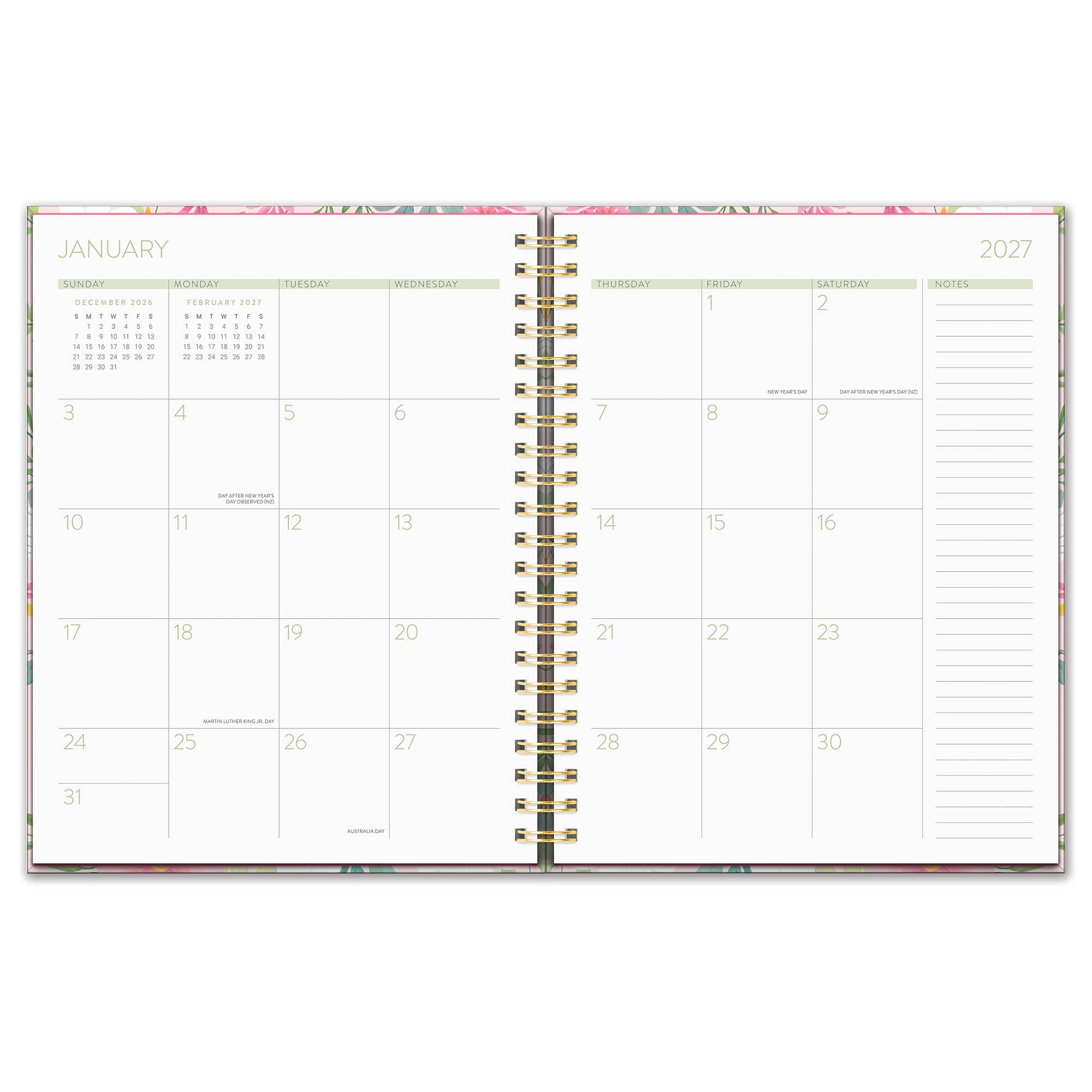 2027 Birds & Blooms Extra-Large Spiral Planner