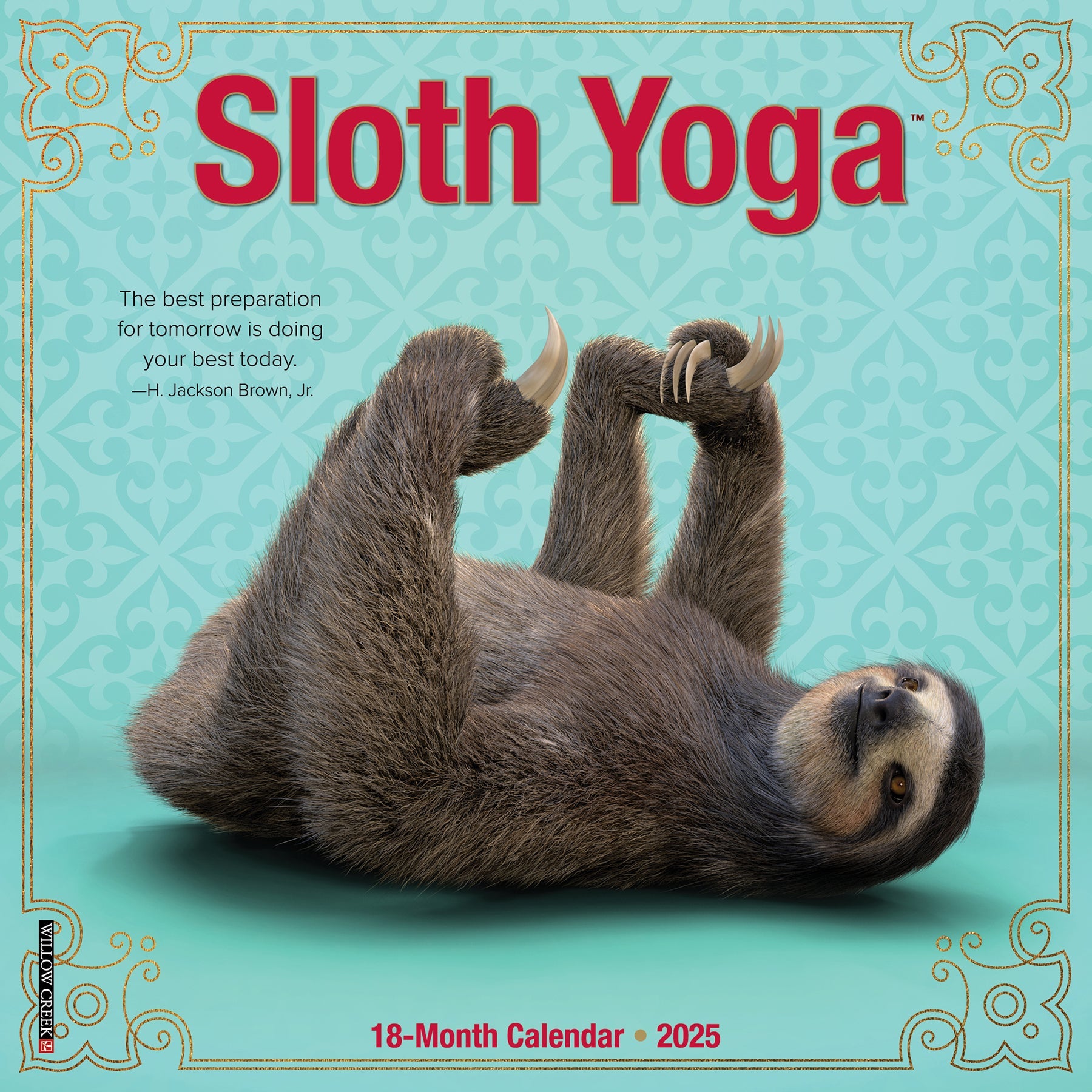 2025 Sloth Yoga - Mini Wall Calendar