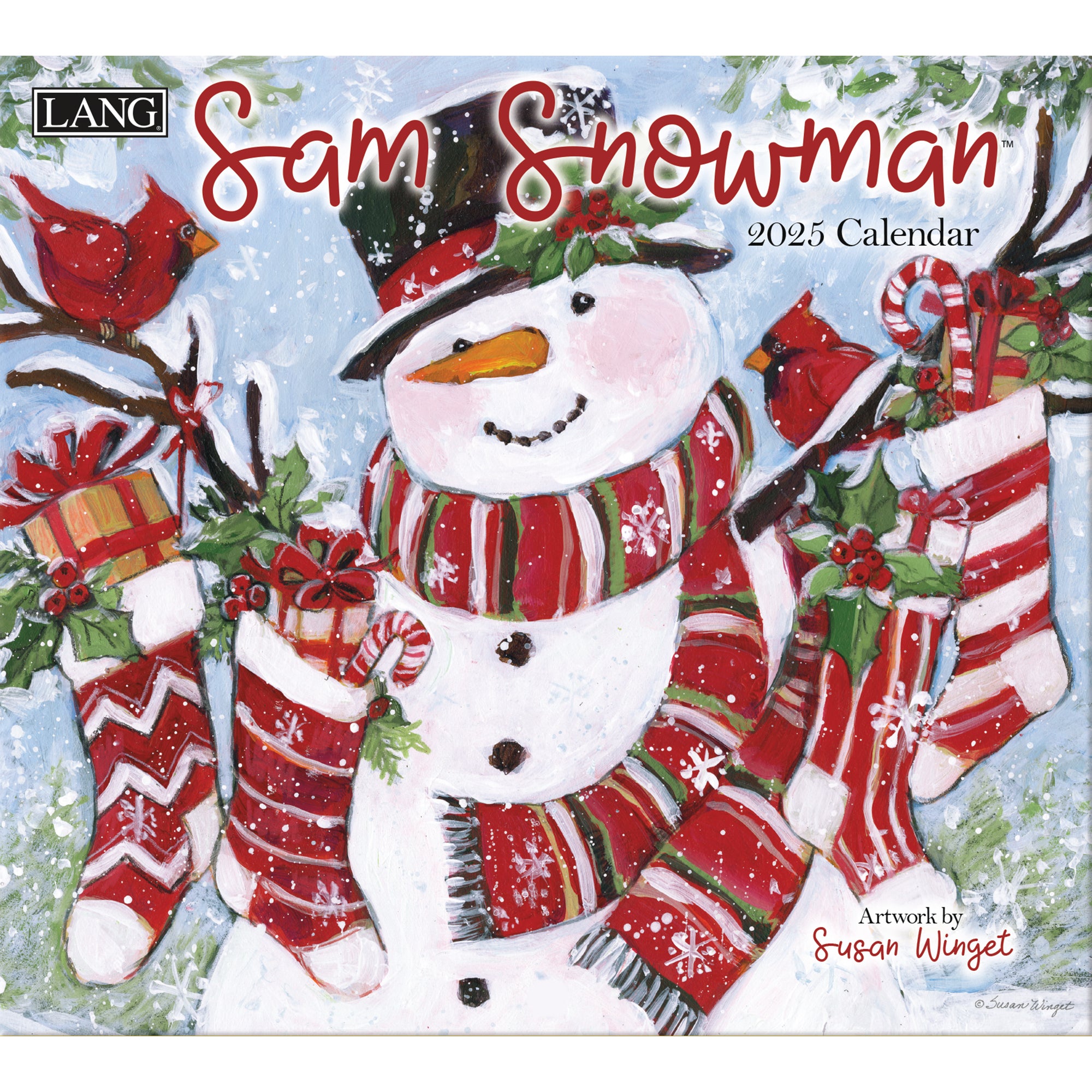 2025 Sam Snowman - LANG Deluxe Wall Calendar