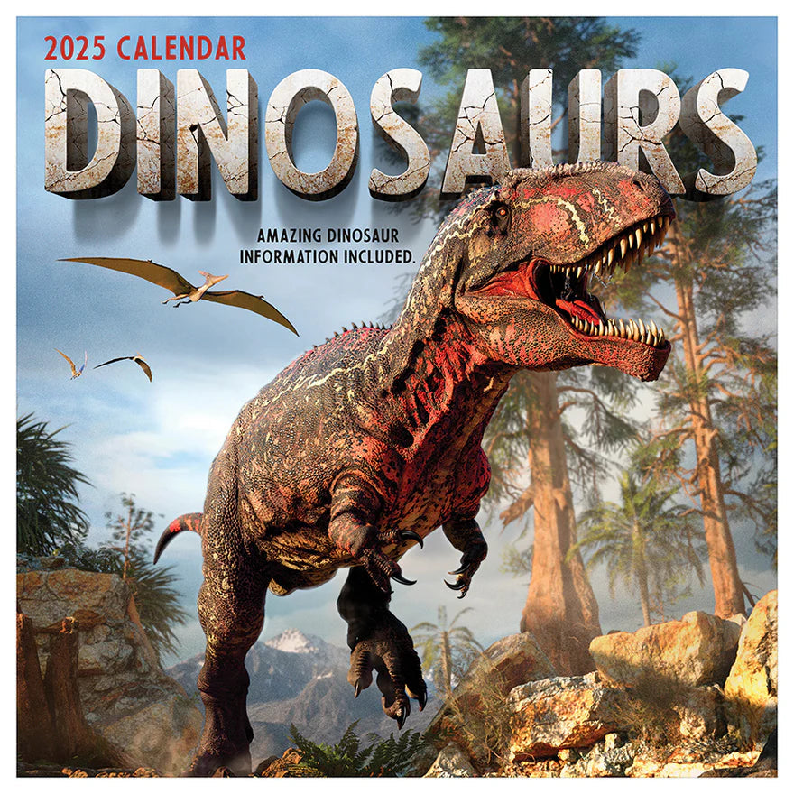 2025 Dinosaurs - Square Wall Calendar